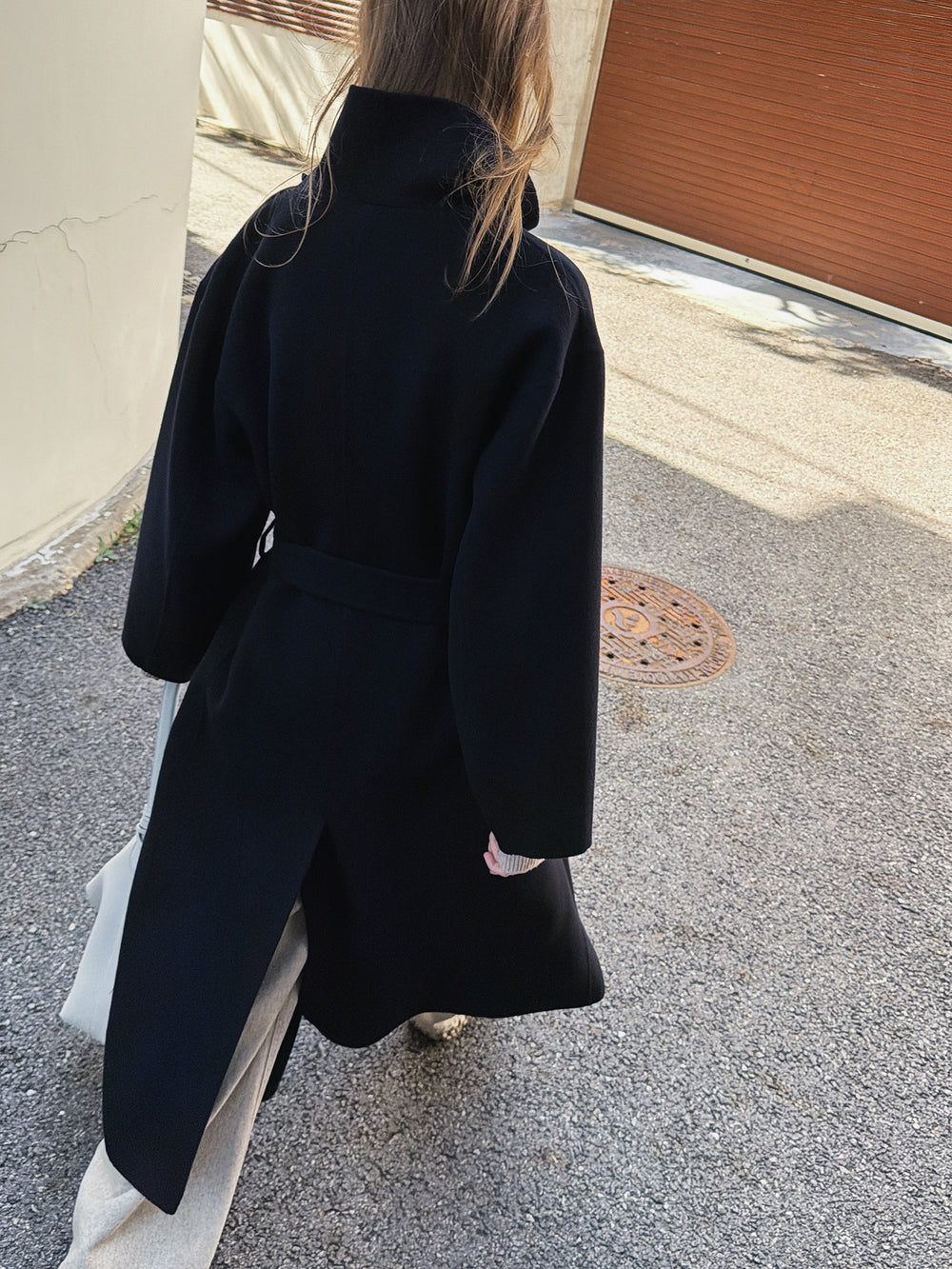 Superior Cashmere Coat Dark Navy