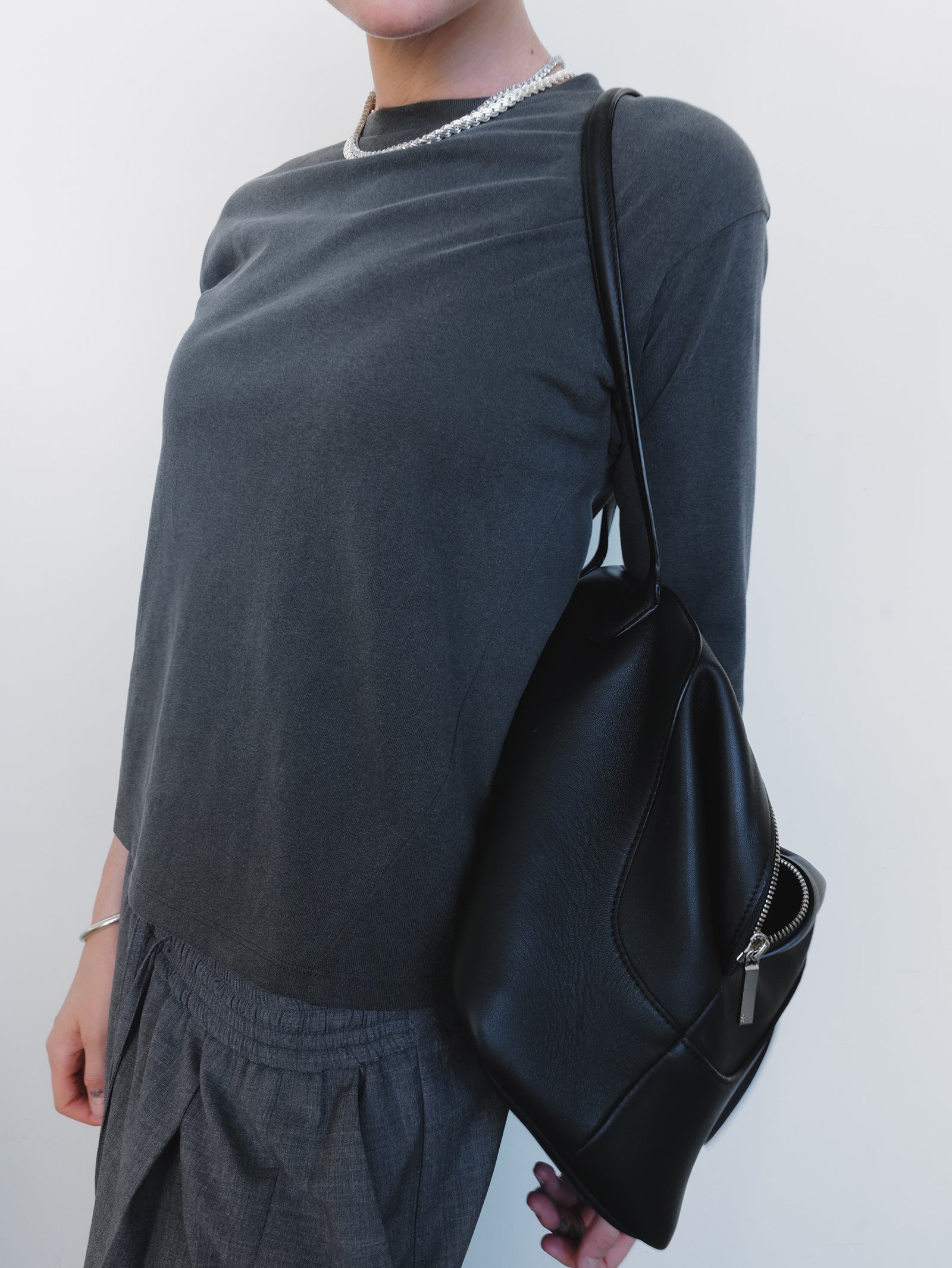 Pigment Dyed T-shirt Charcoal