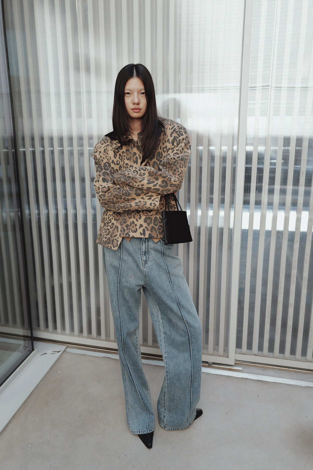 Leopard Mac Jacket Beige
