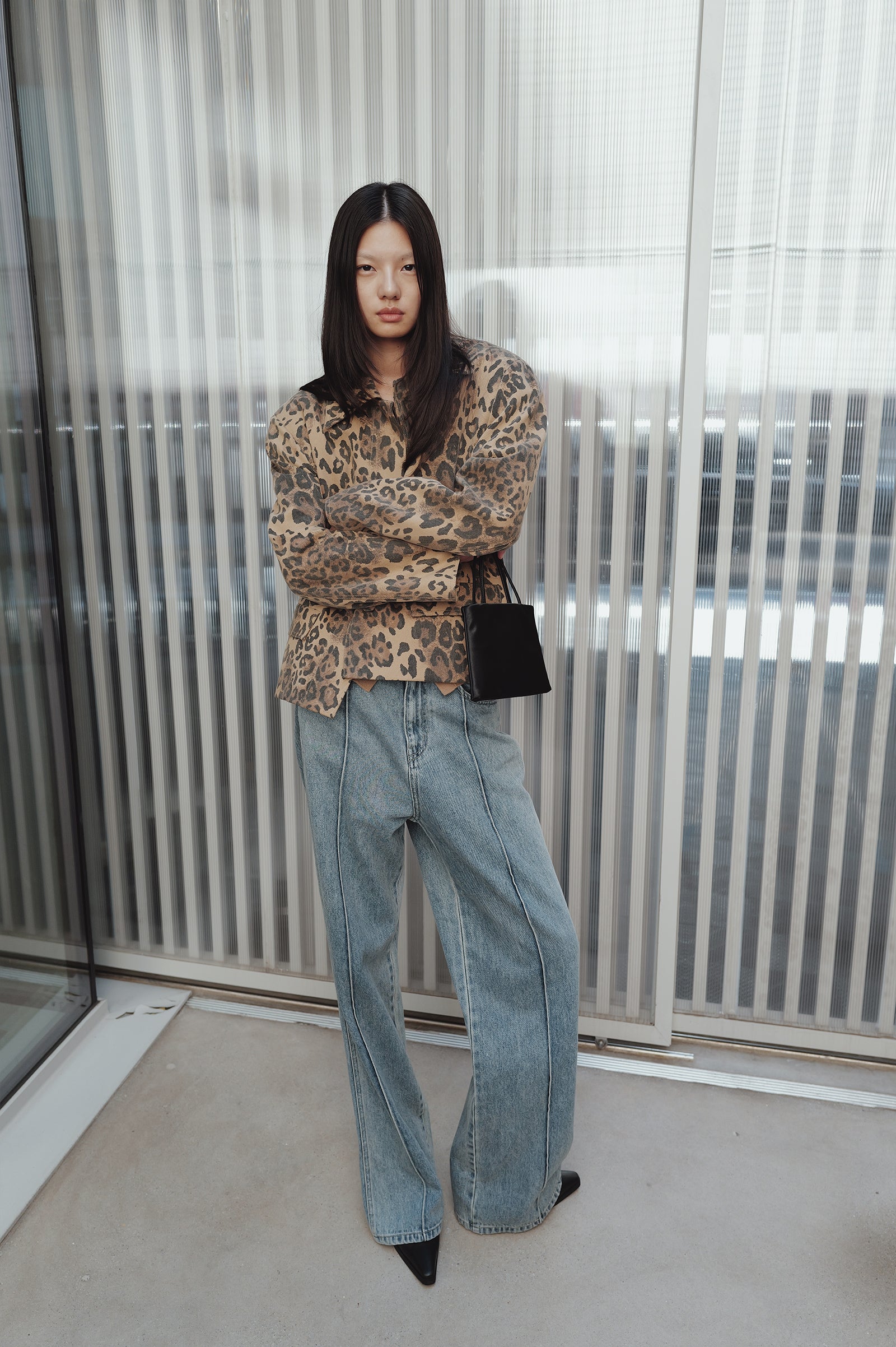 Leopard Mac Jacket Beige