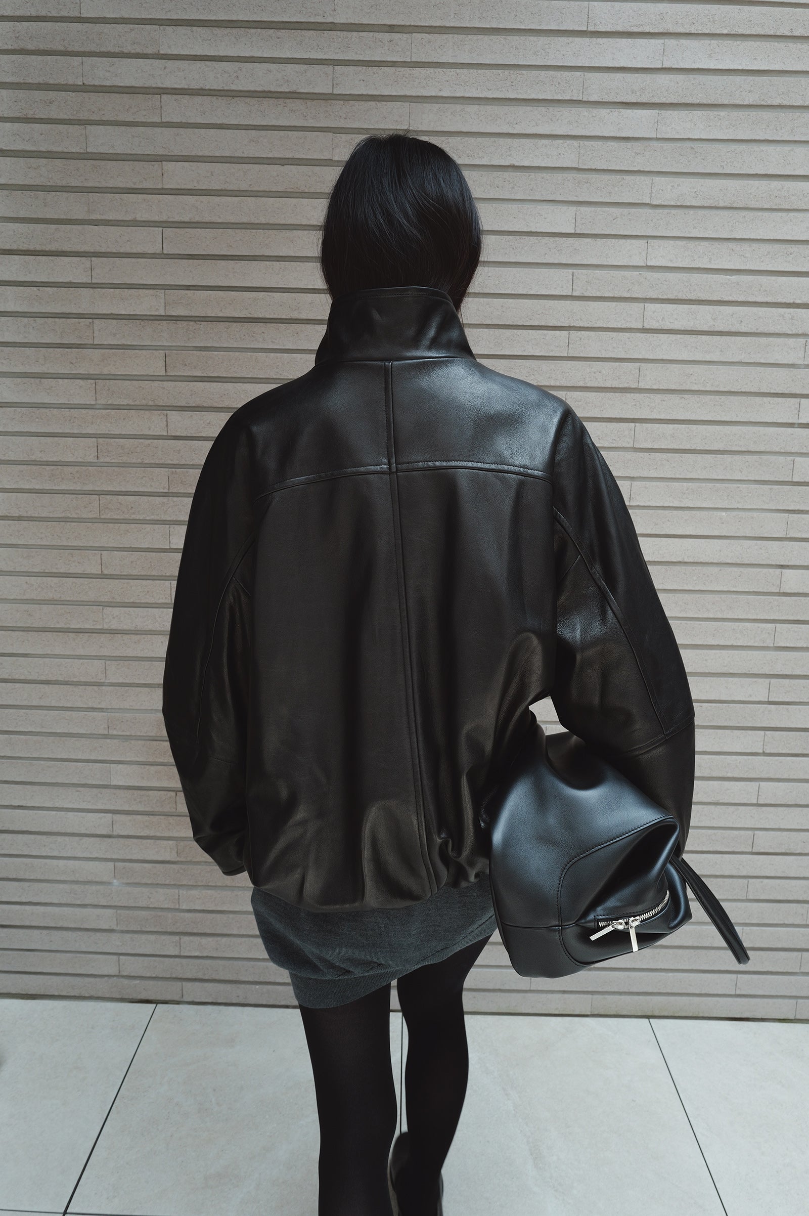 Real Lamb Minimal Jumper Black