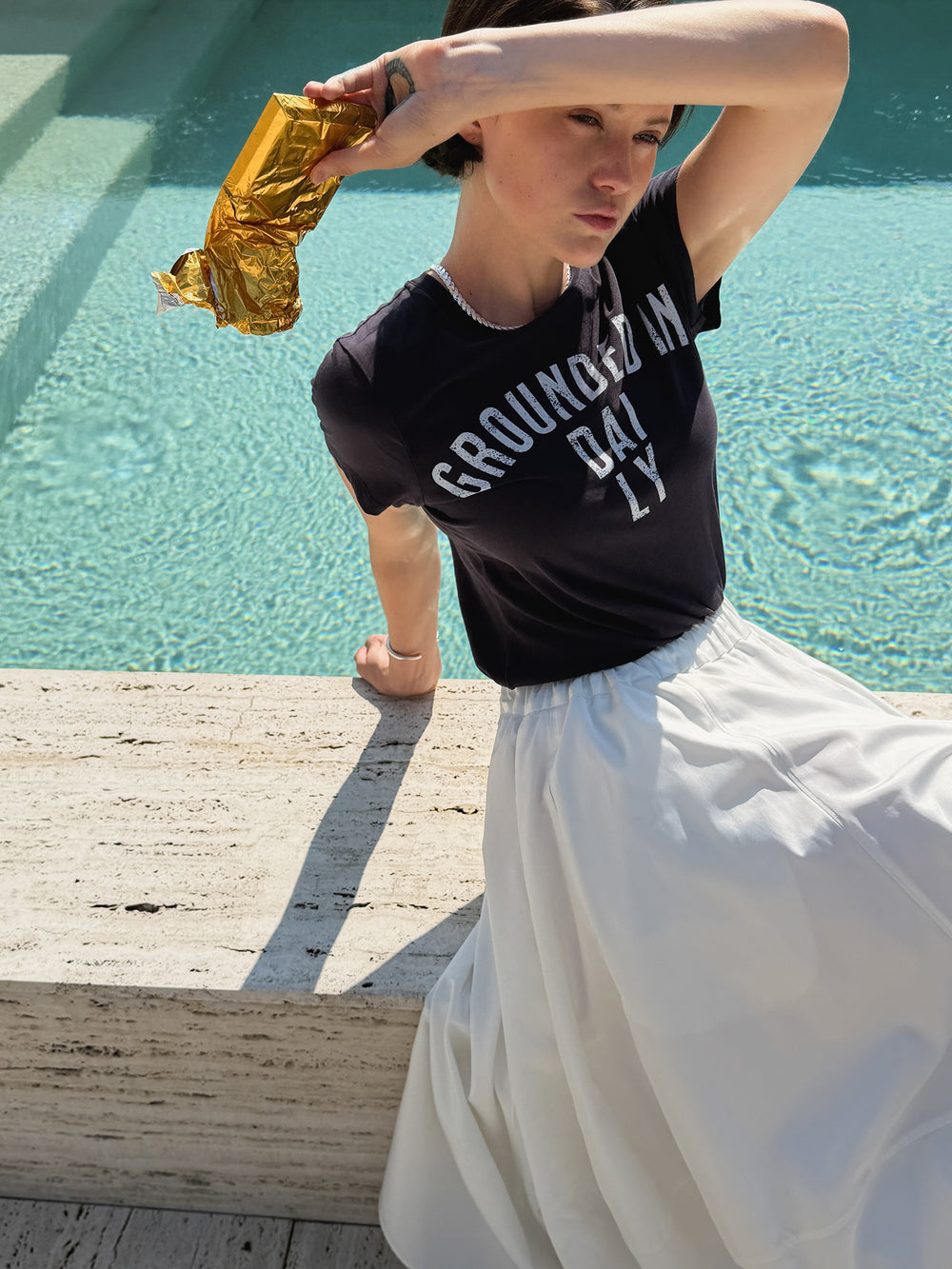 Ground Daily T-Shirt Navy