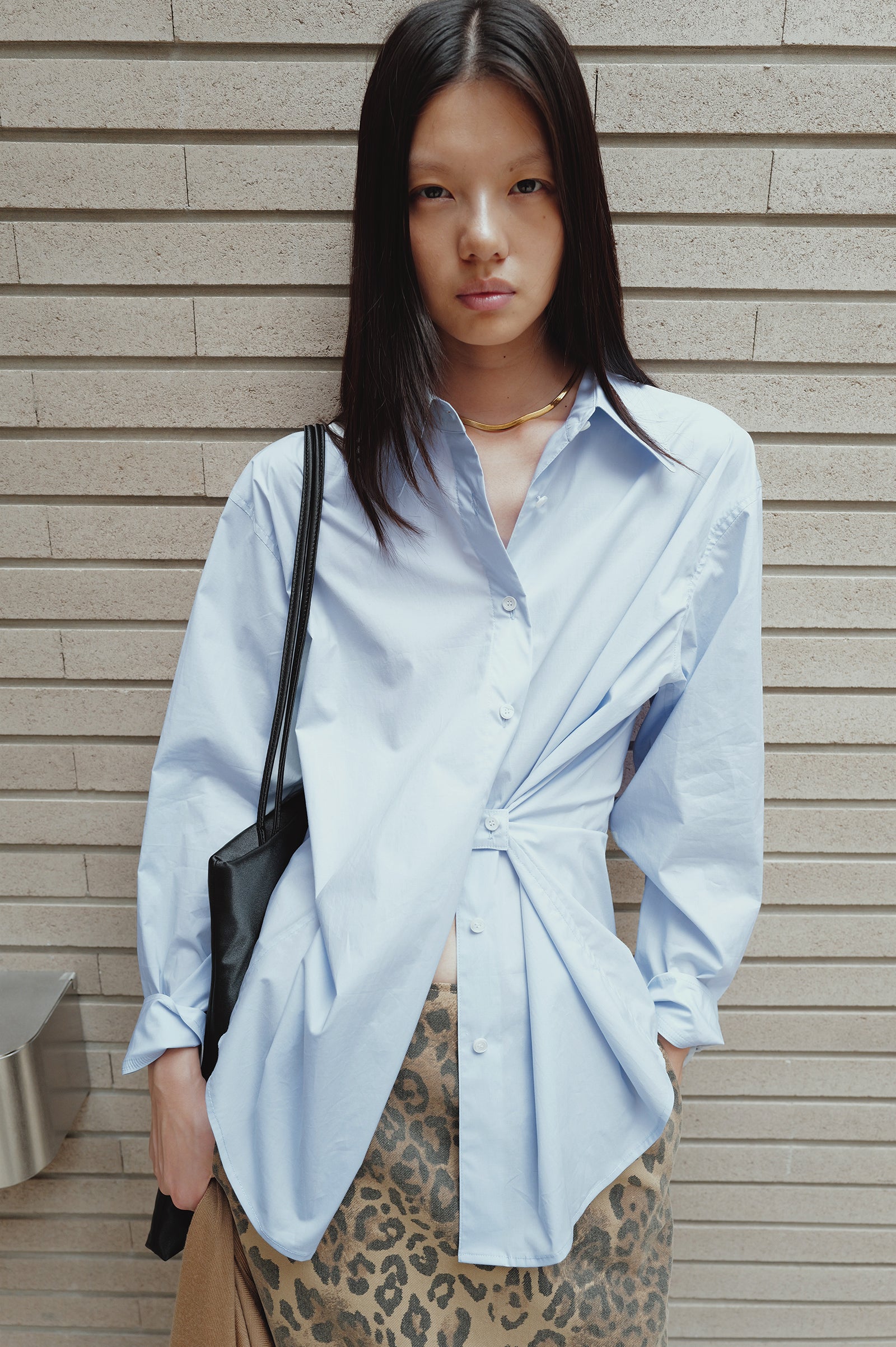 Epoch Cotton Shirt Blue