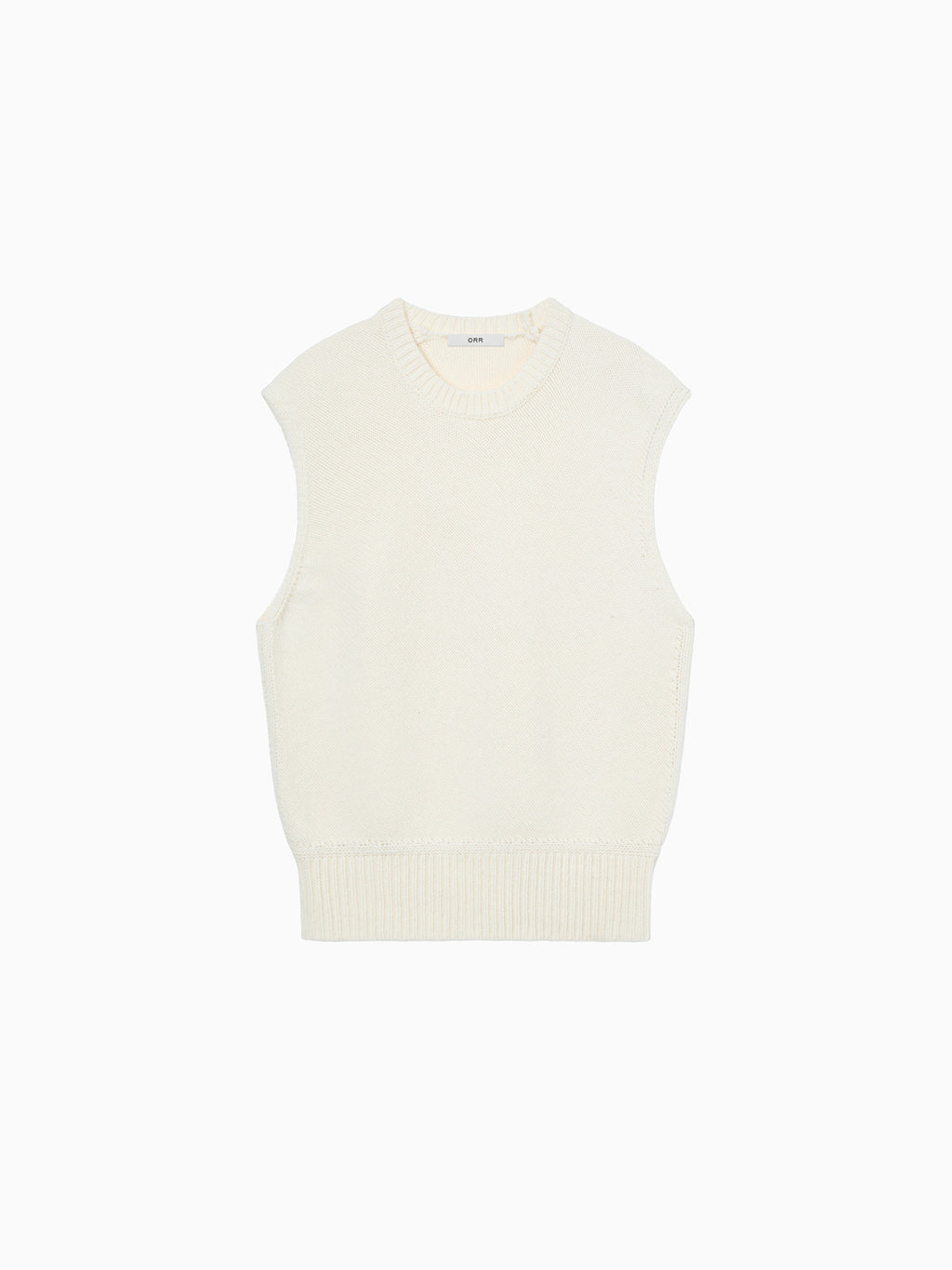 Merino Wool 100 Vest Ivory