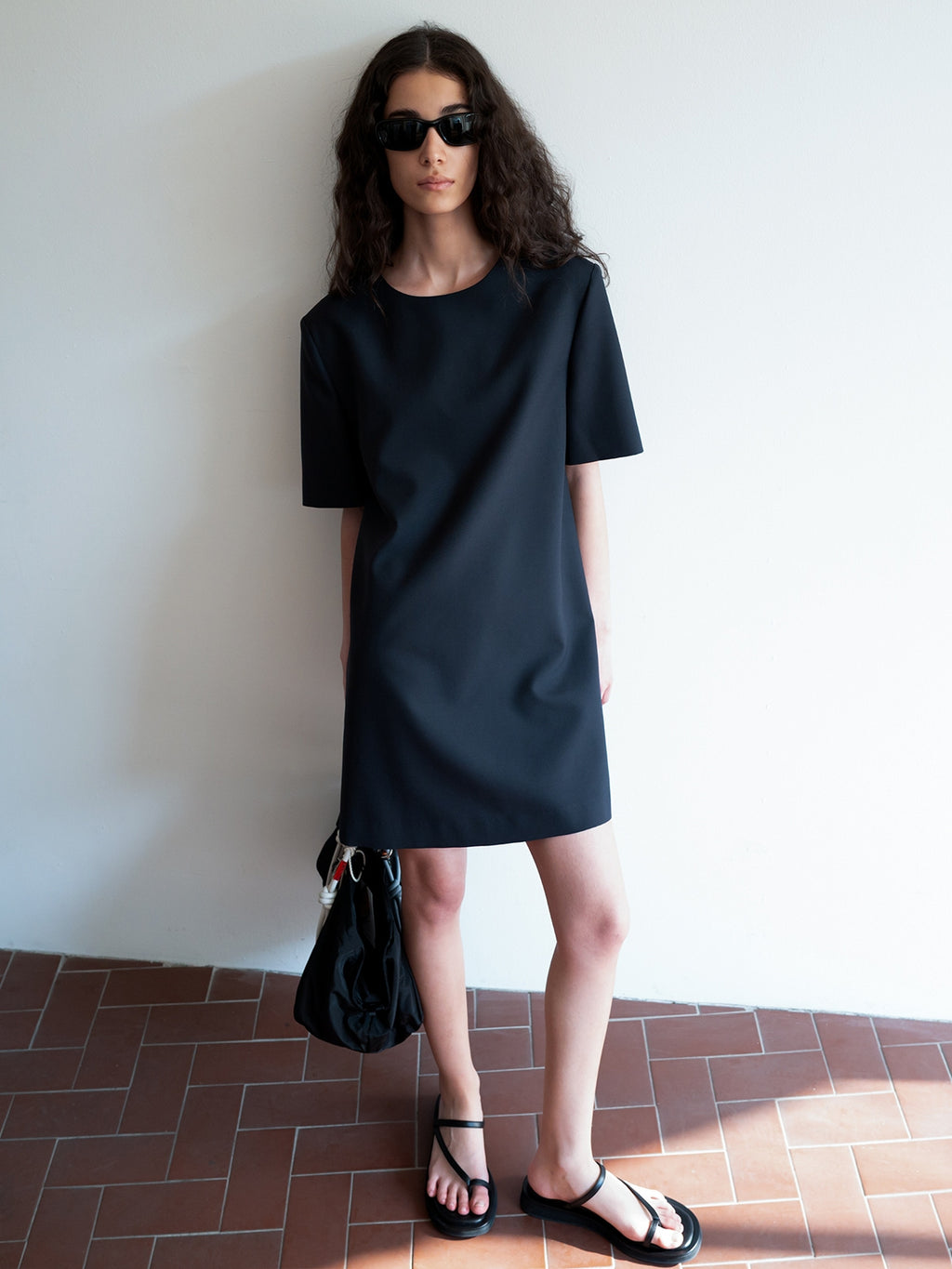 Clear Wool Mini Dress