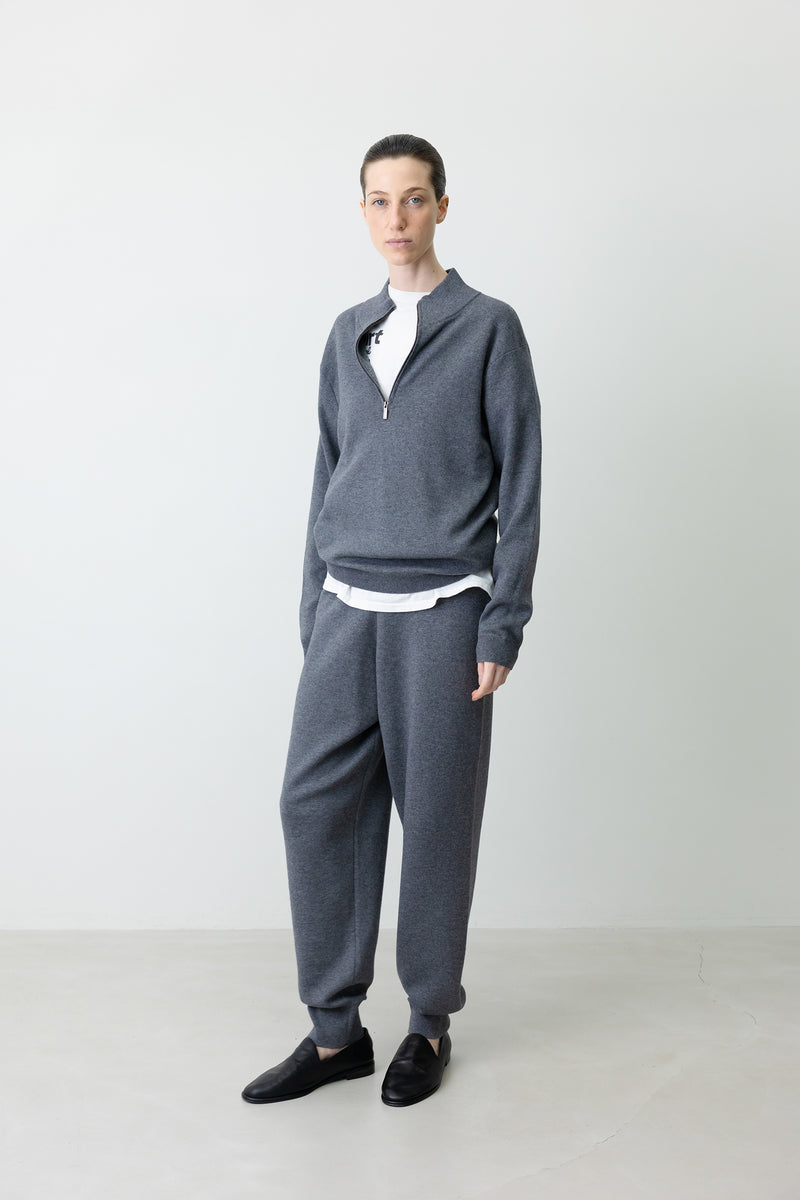 Washable Wool-Cotton Jogger Pants Gray