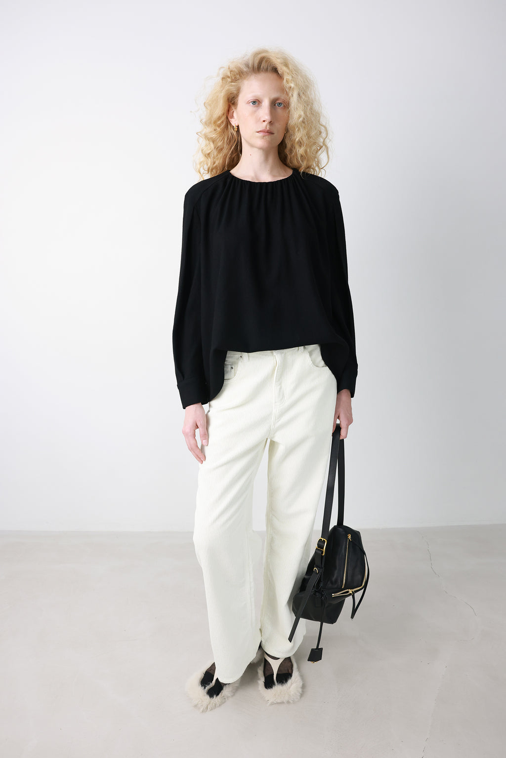 Soft Corduroy Pants Cream