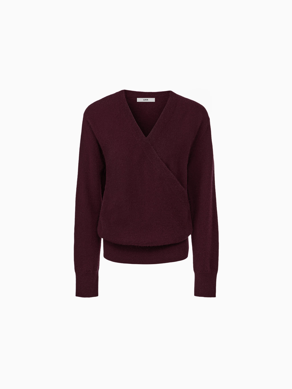 Cashmere 100 Wrap Knit Burgundy