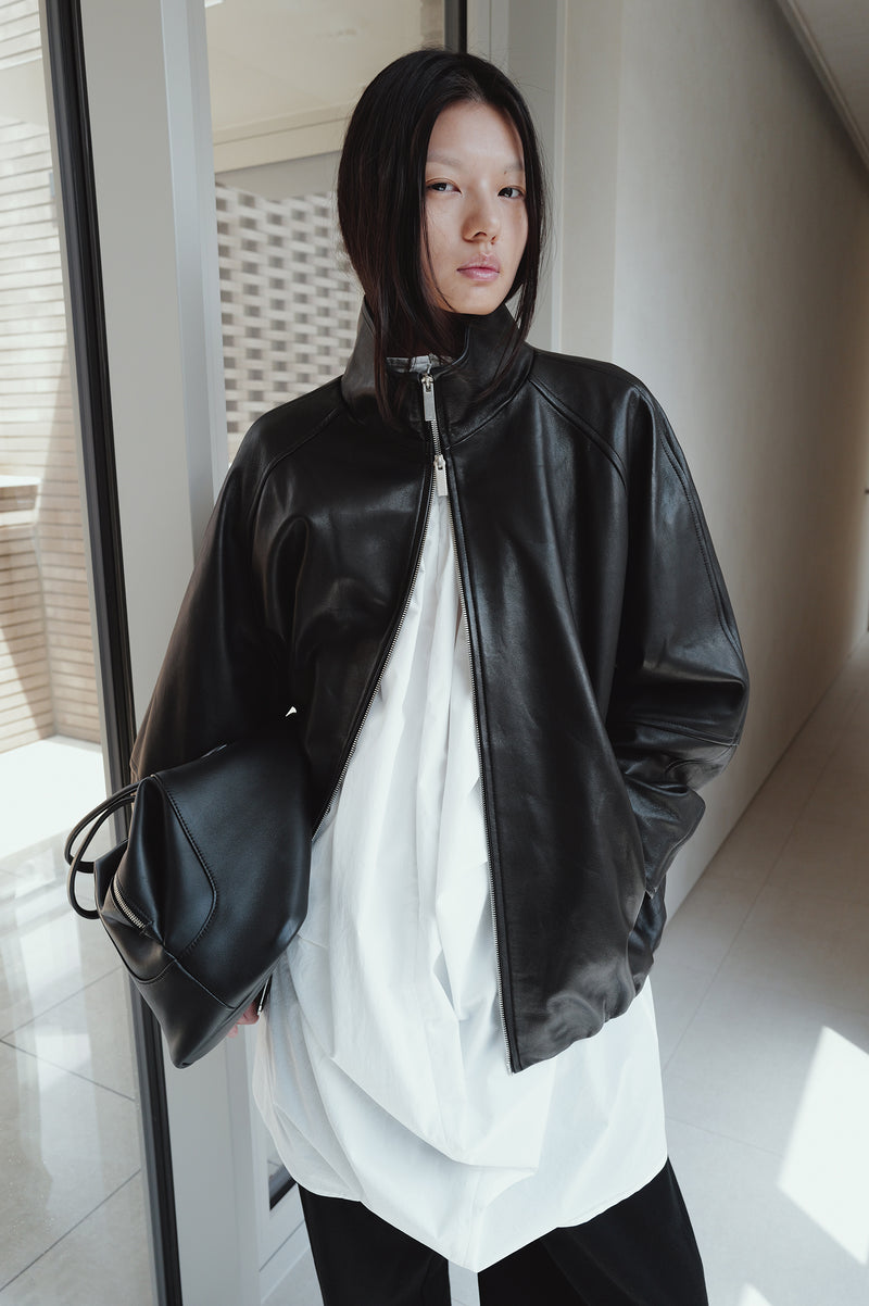 Real Lamb Minimal Jumper Black
