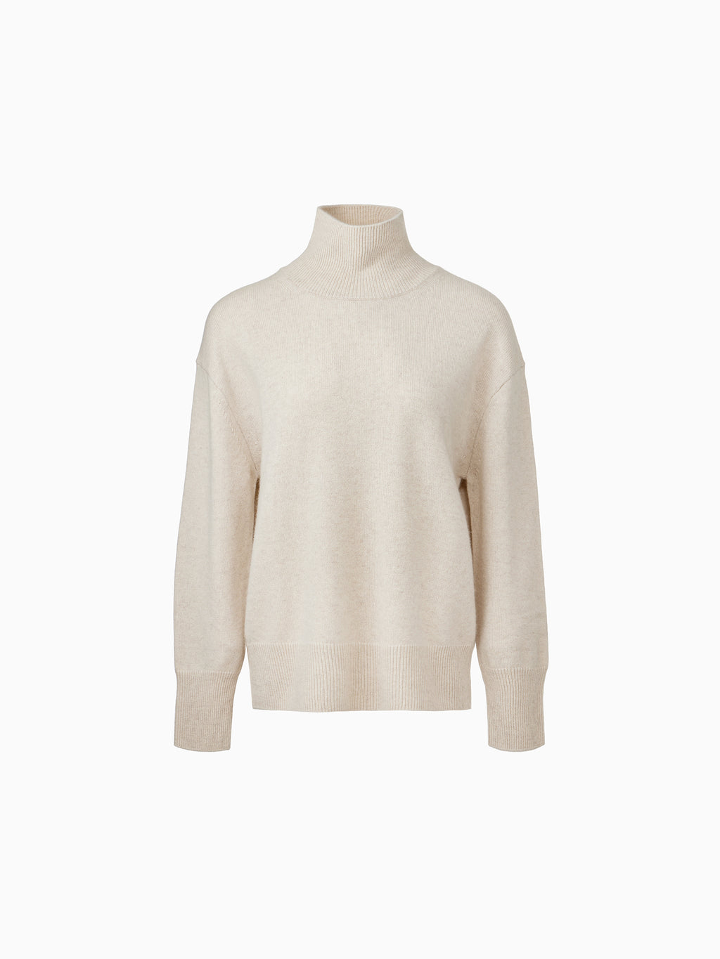 Cashmere 100% Turtleneck Knit Oatmeal