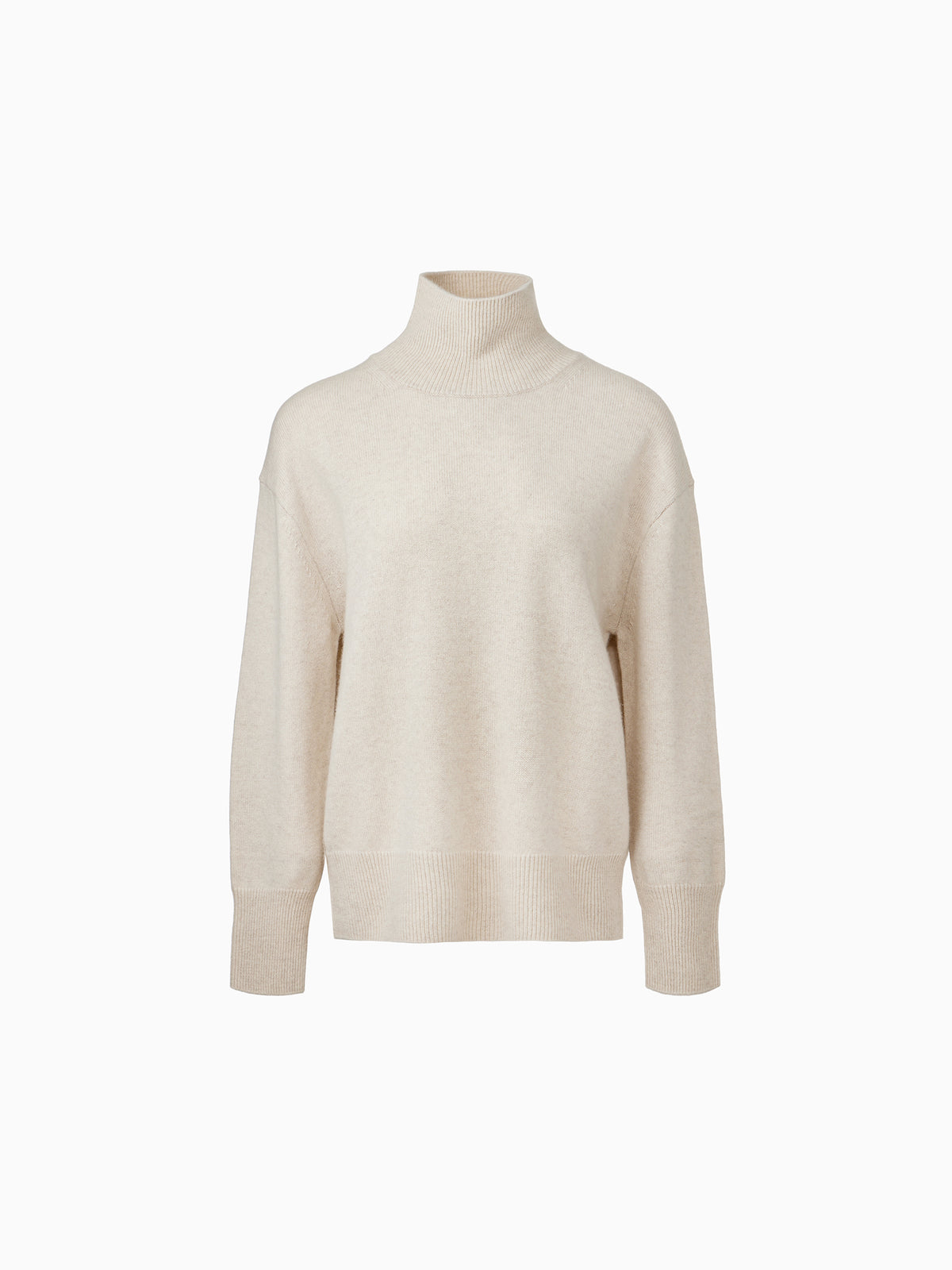 Cashmere 100% Turtleneck Knit Oatmeal