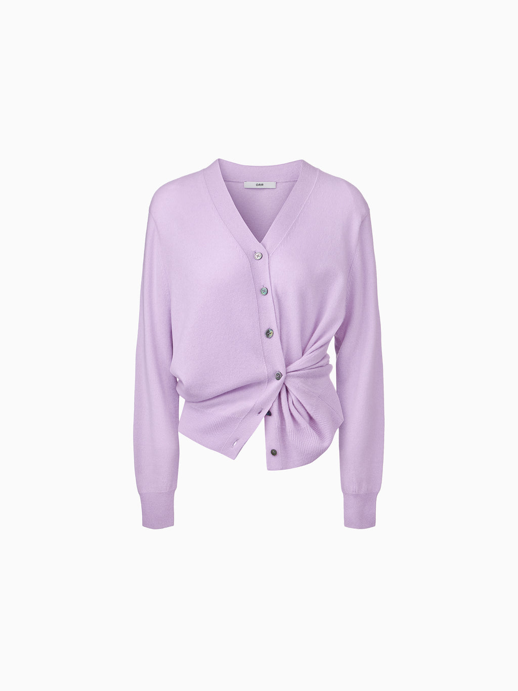Cashmere 100 Padded Cardigan Lavender