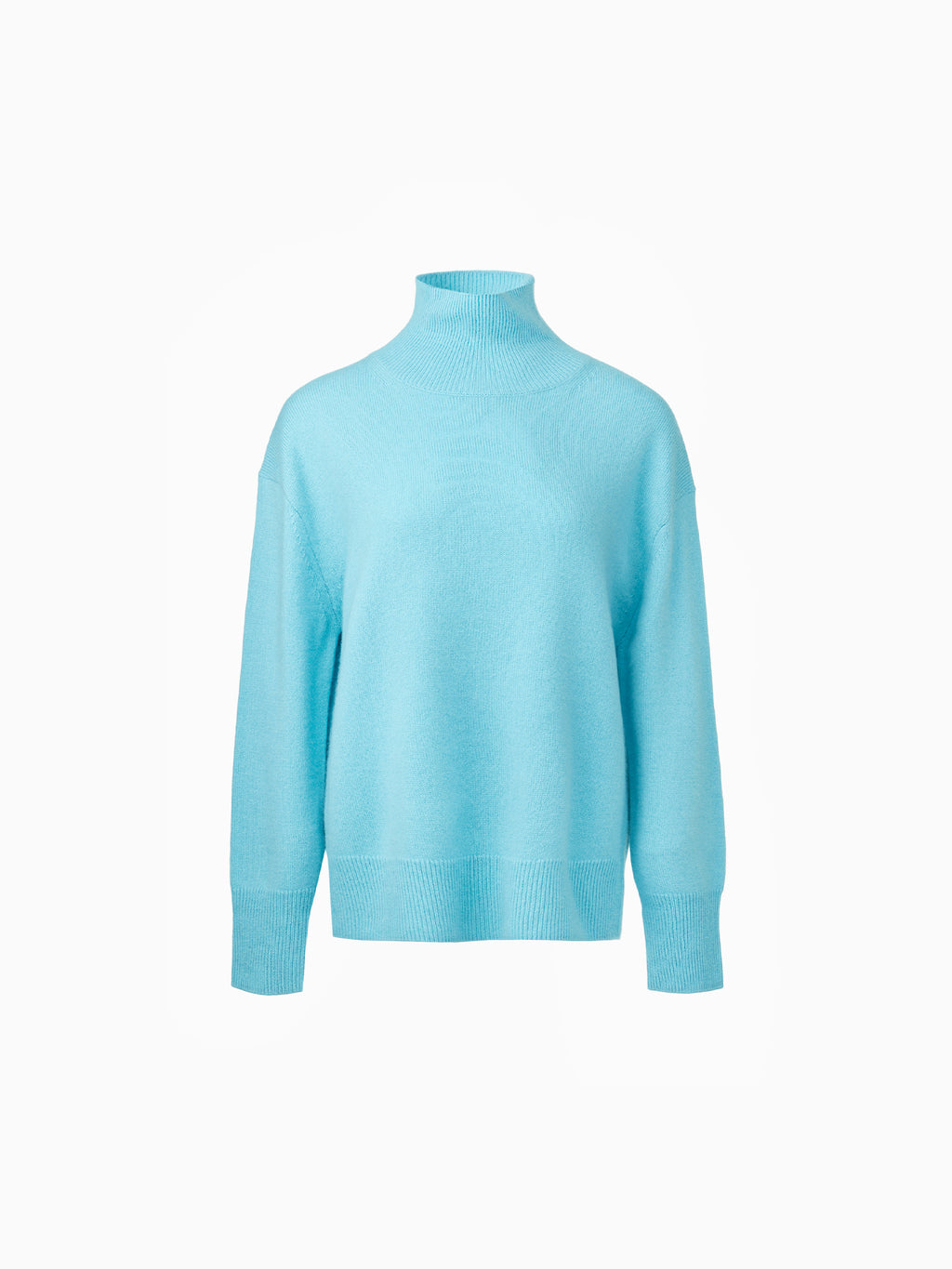 Cashmere 100 Turtleneck Knit Mint Blue