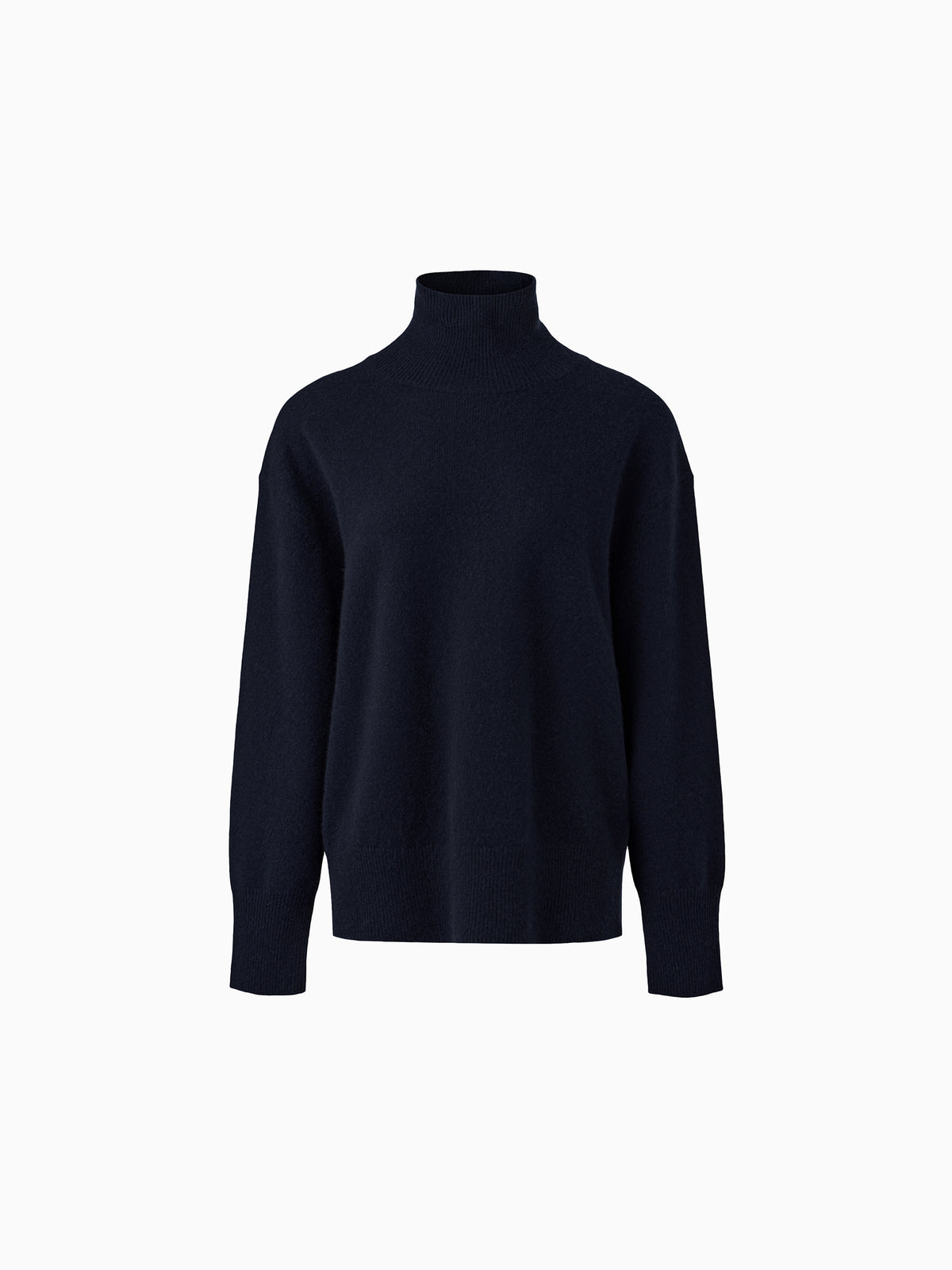 Cashmere 100% Turtleneck Knit Navy