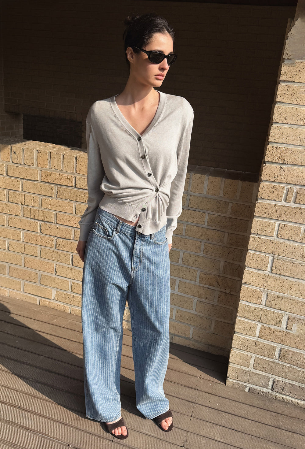 520 스트라이프 데님