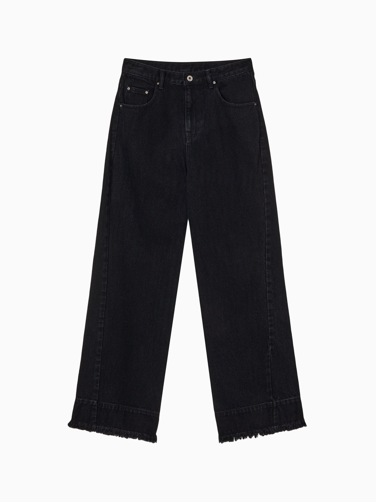 915 Fringe Denim Black