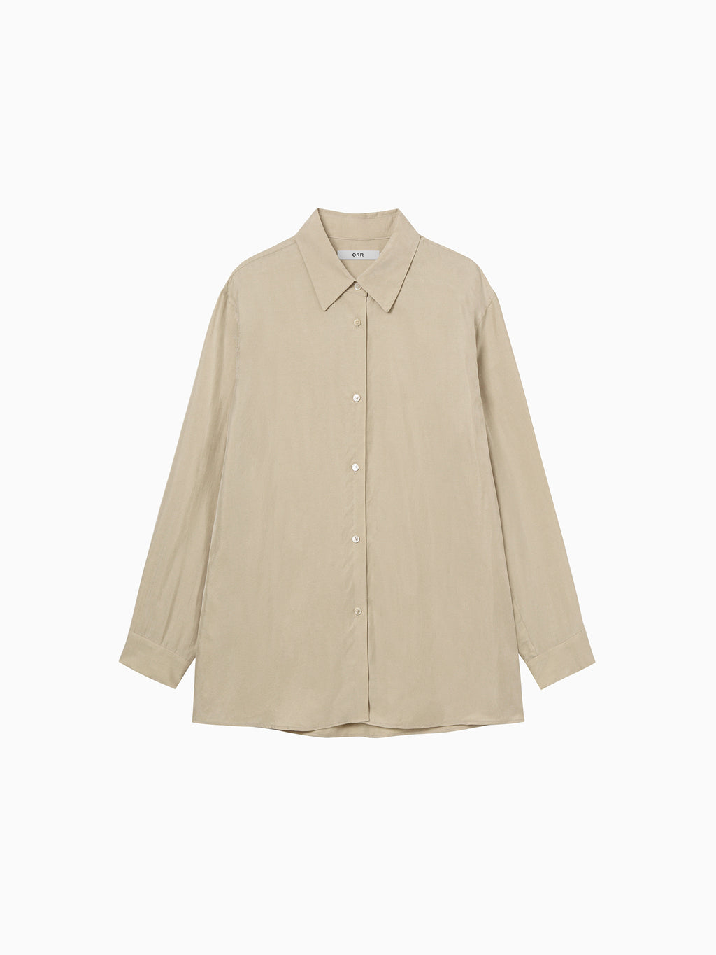Silky Cupro Shirt Beige