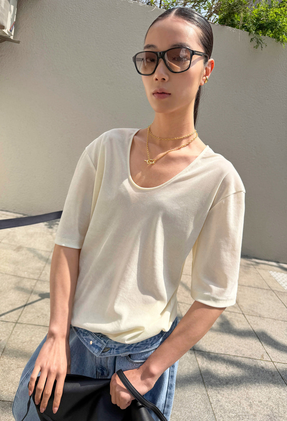 Double Chain Necklace Gold
