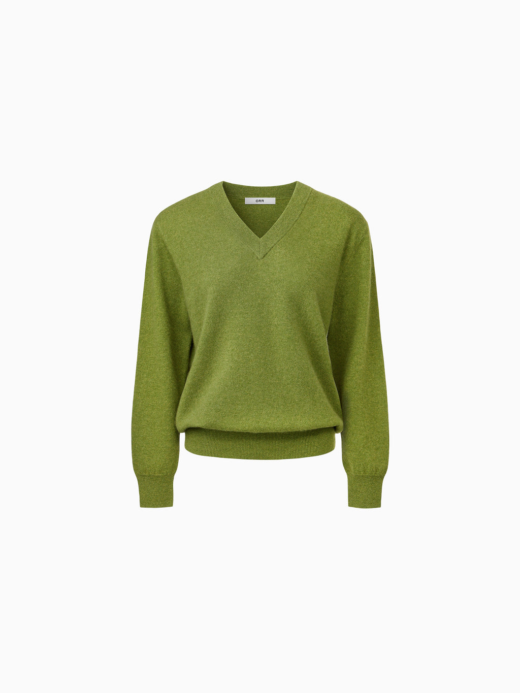 Cashmere 100 V-neck Knit Olive