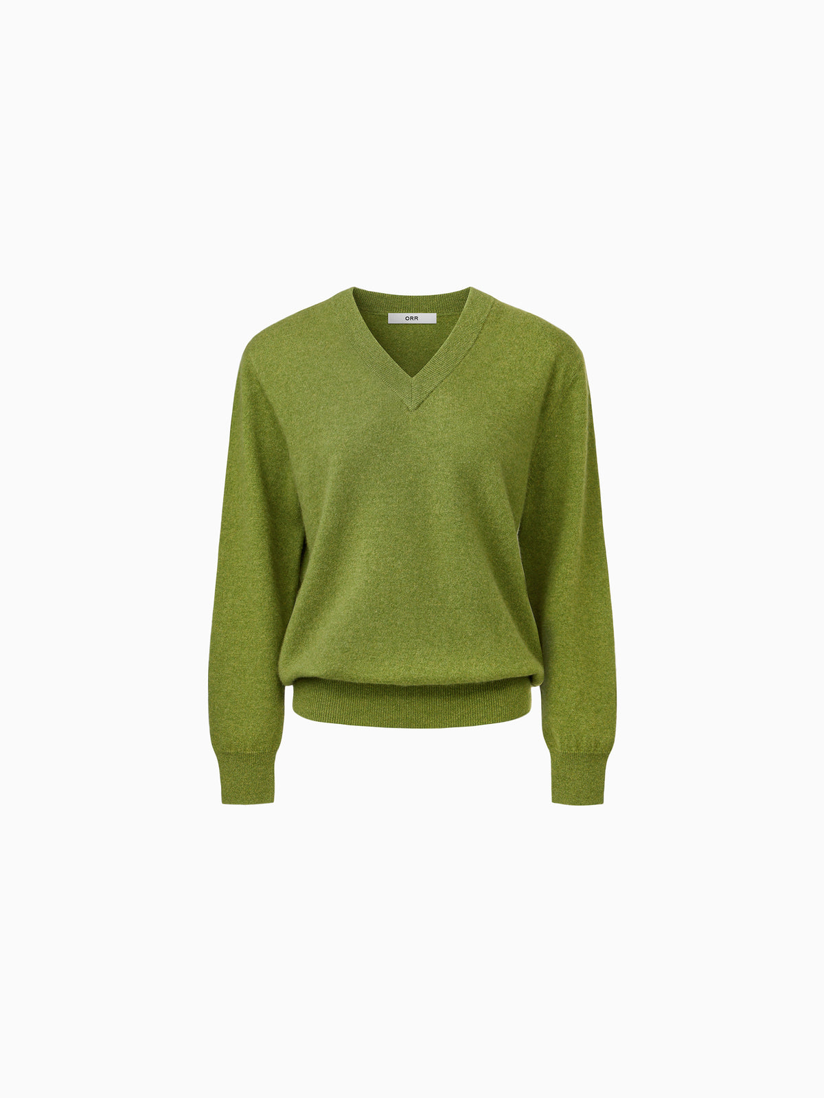 Cashmere 100 V-neck Knit Olive