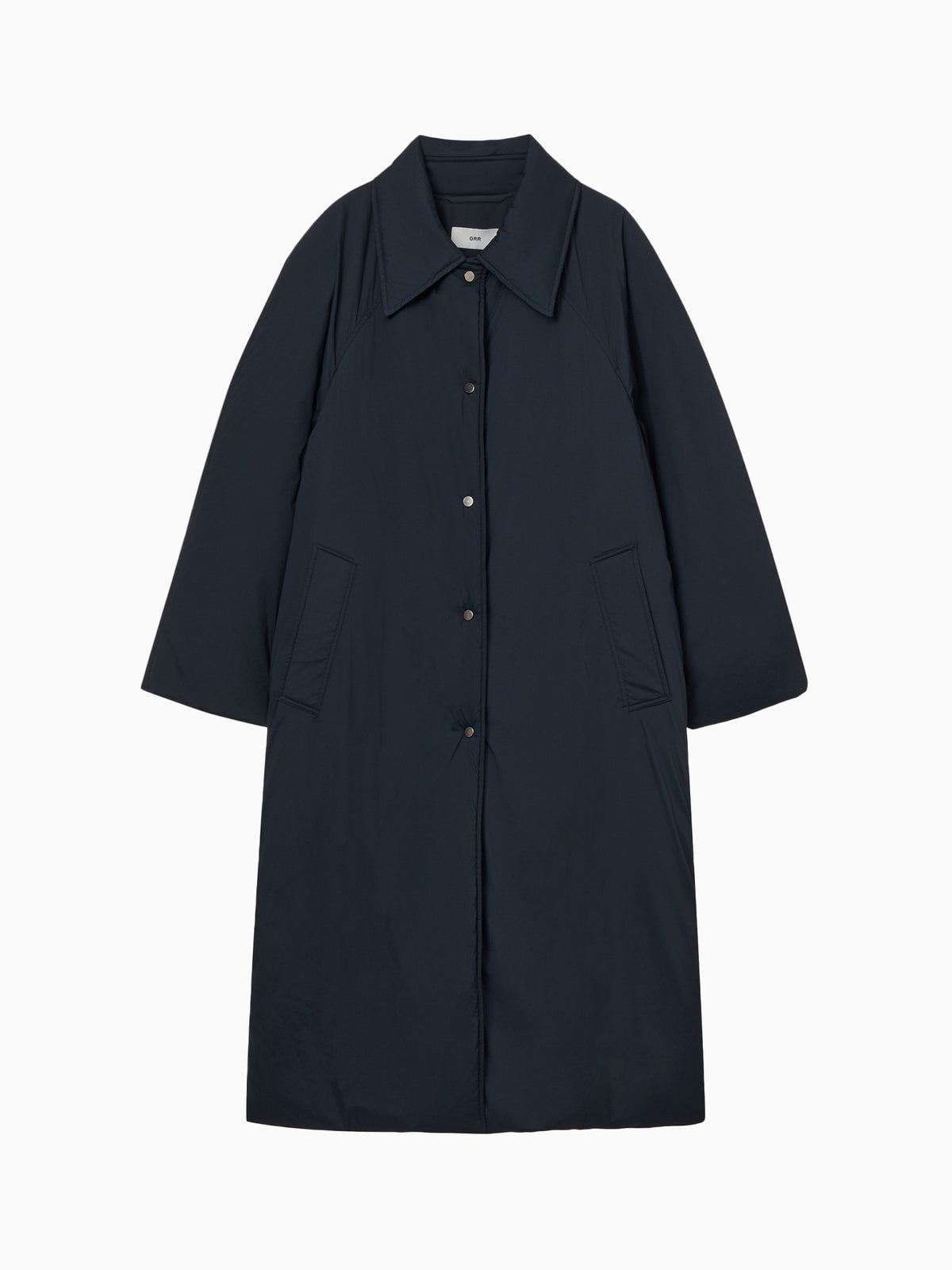 Padded Mac Coat Navy