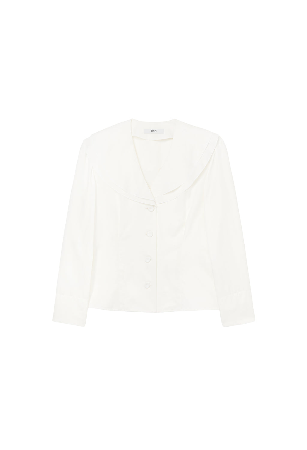 Ruffled shirt blouse