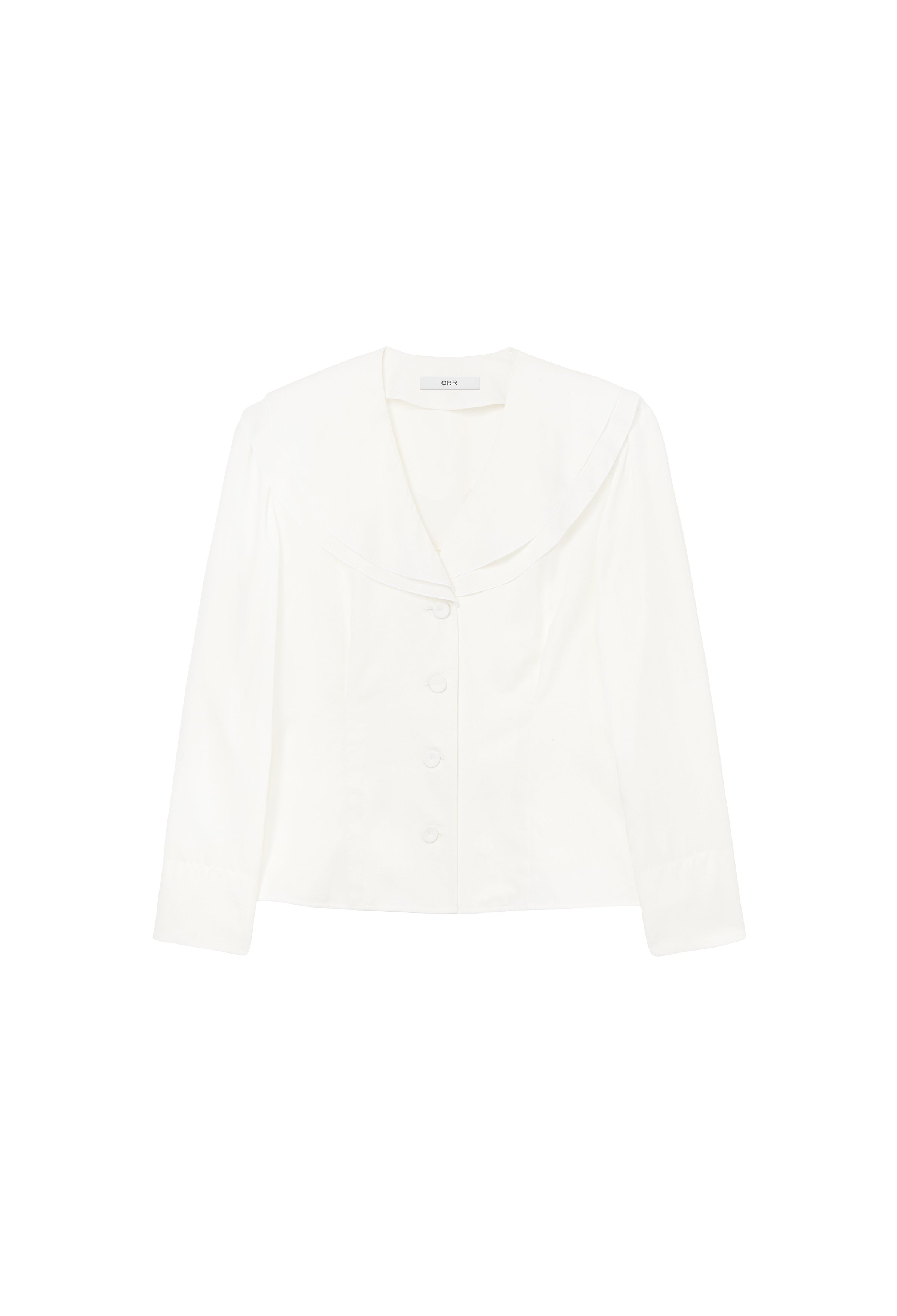 Ruffled shirt blouse