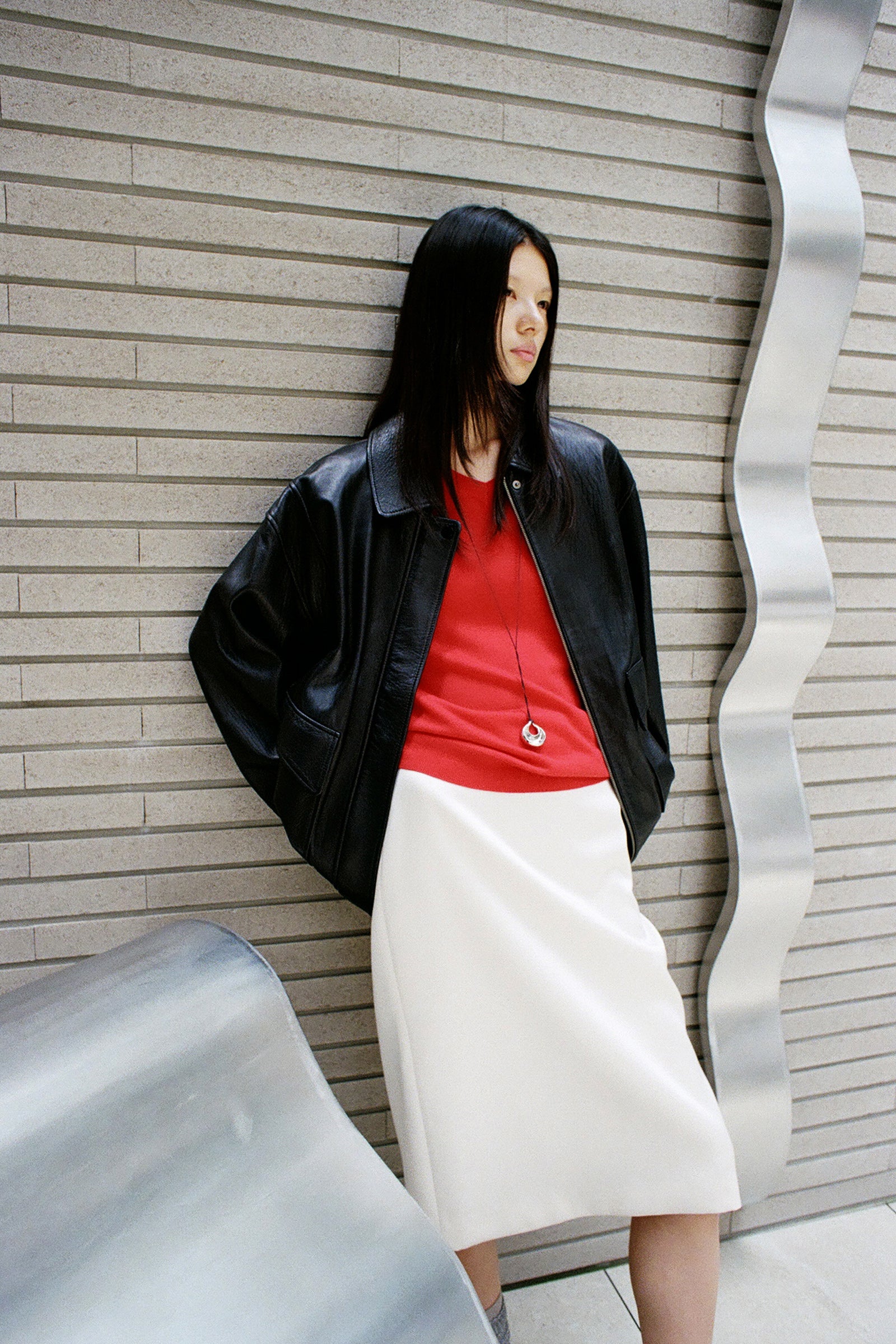 Real Lamb Leather Jumper