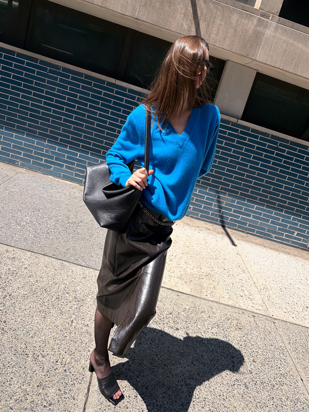 Slim Leather Skirt