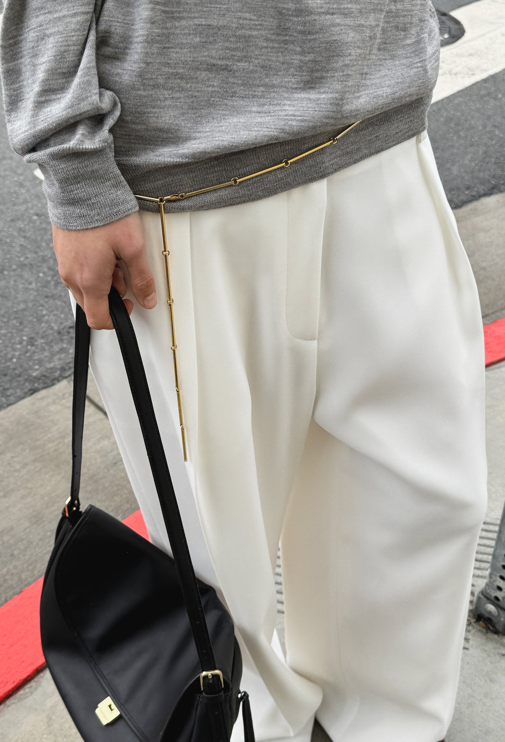 Road Chain Belt Gold