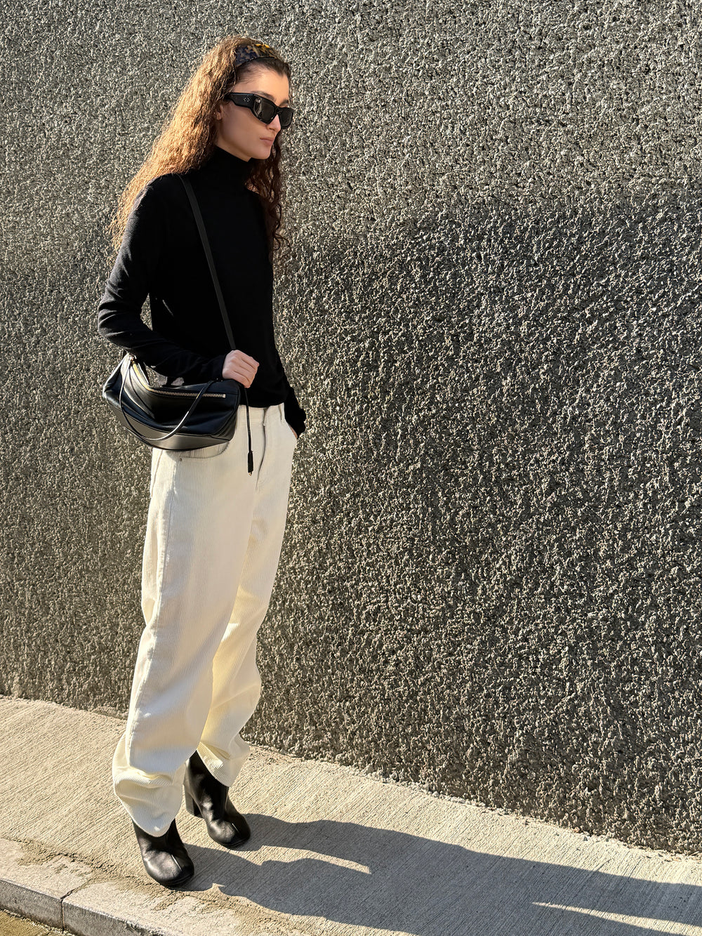 Soft Corduroy Pants Cream