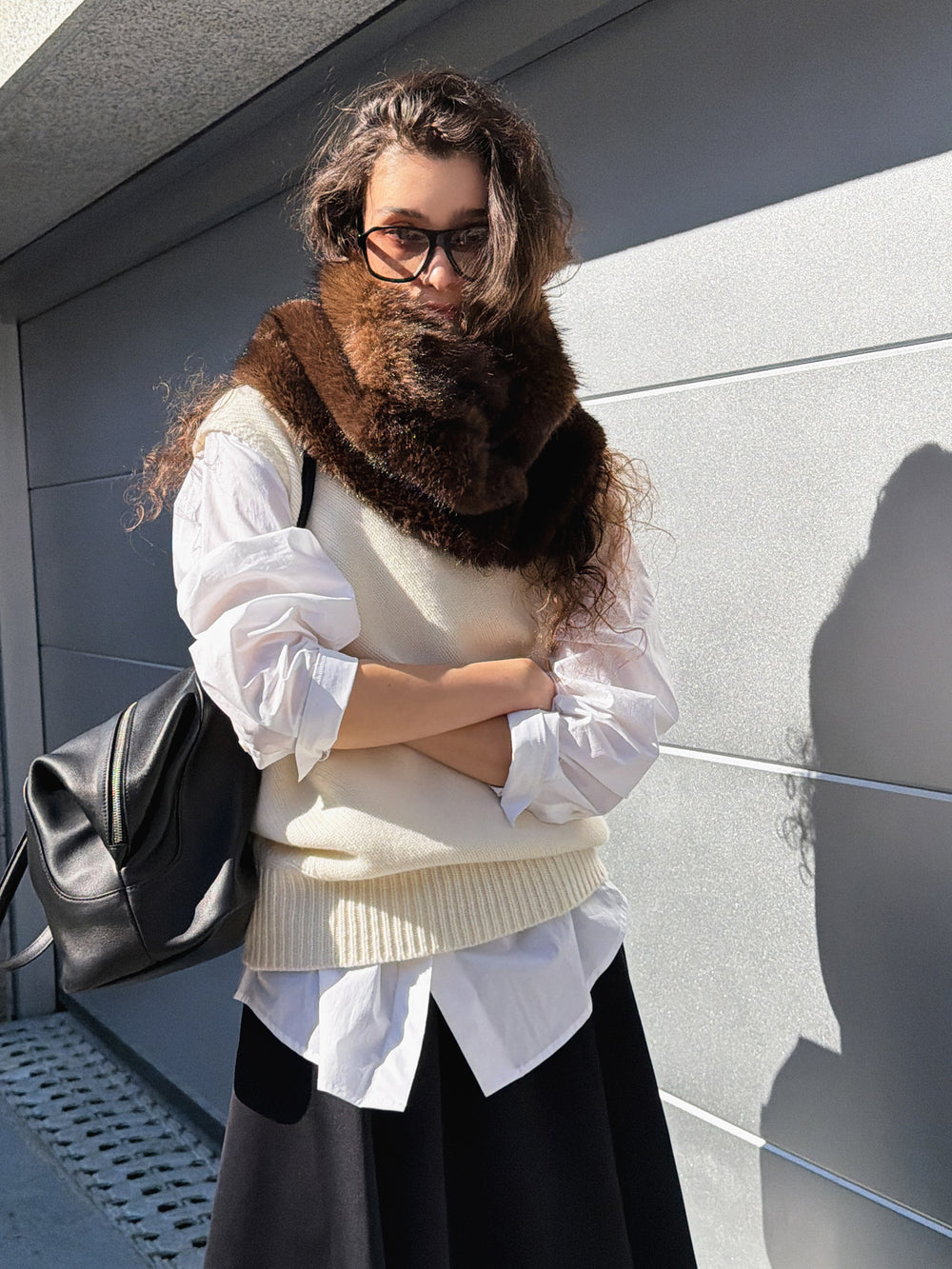 Like Fur Warmer Dark Brown