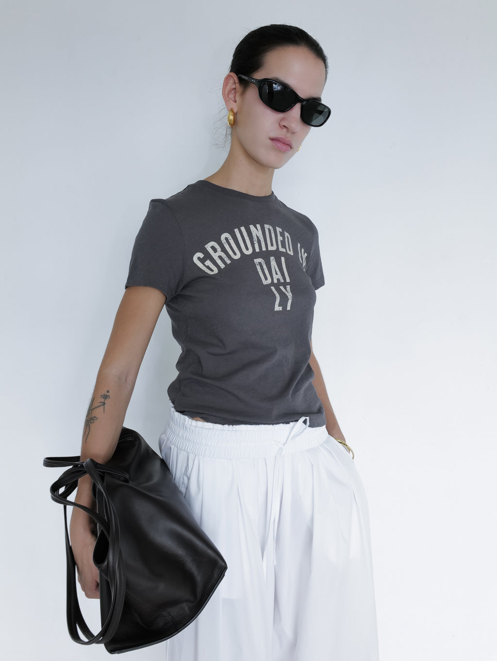 Ground Daily T-shirt Charcoal