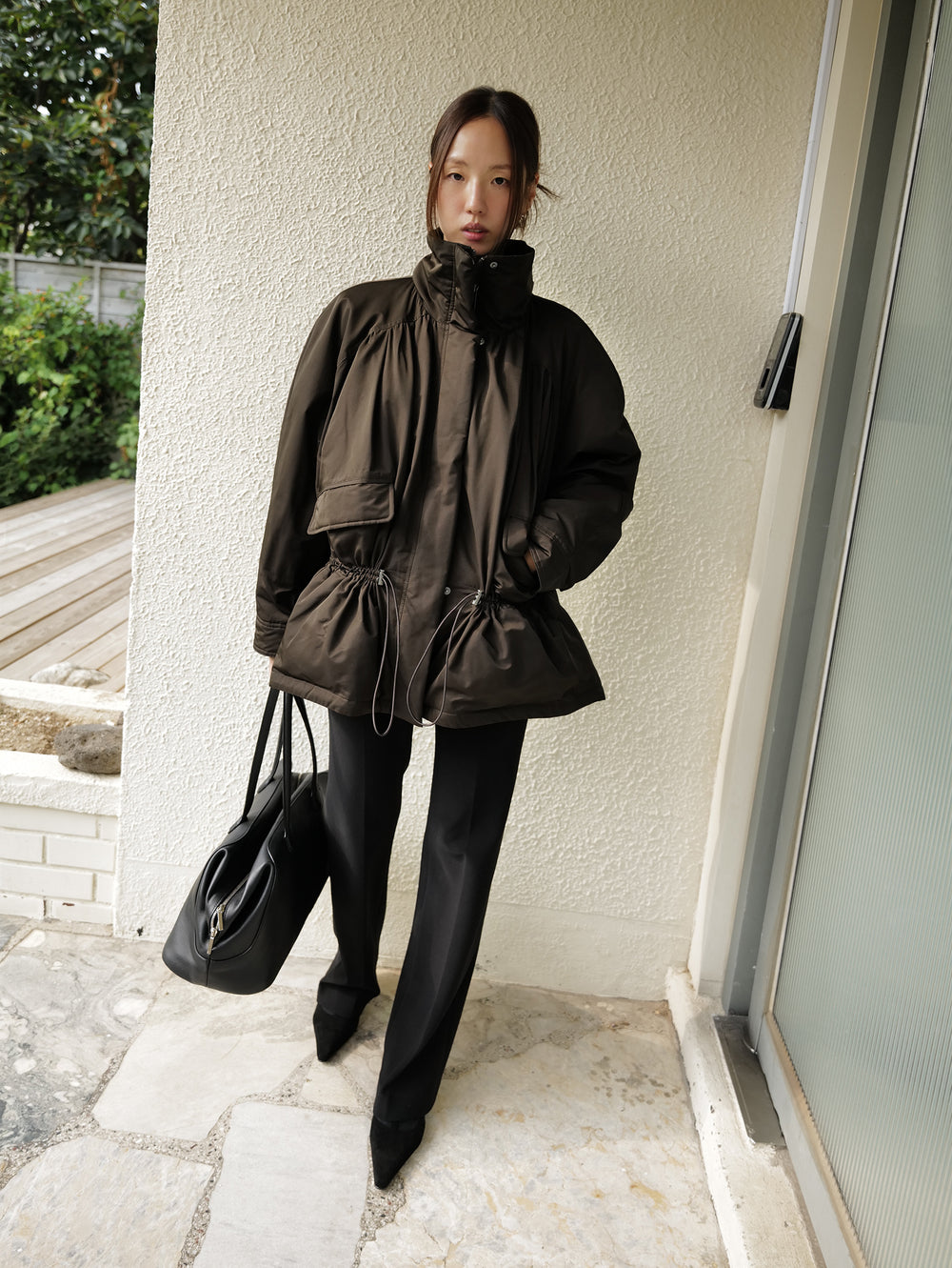 Field Parka Goose Down Khaki Brown