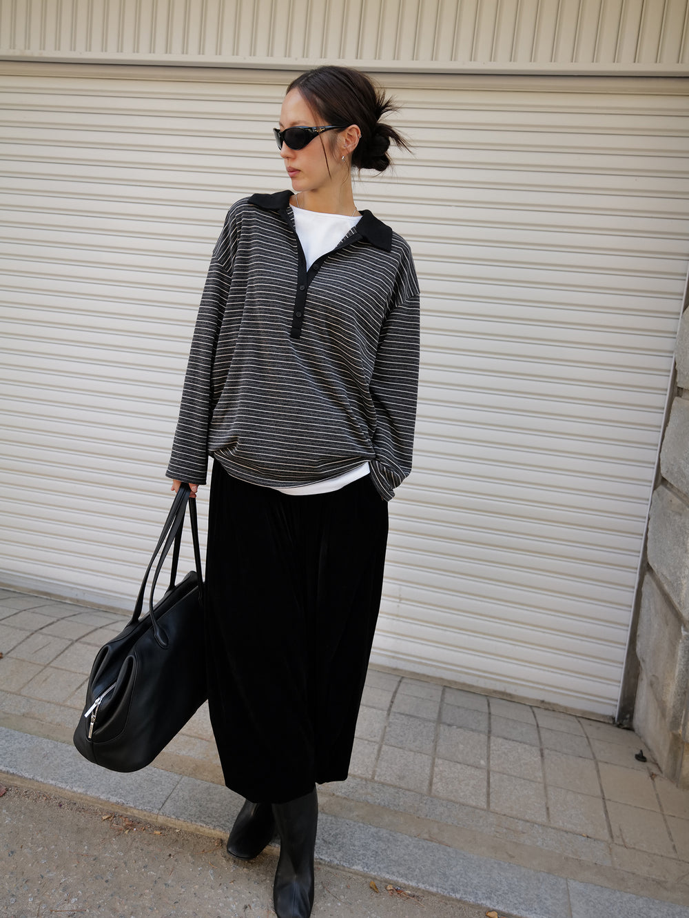Stripe polo shirt