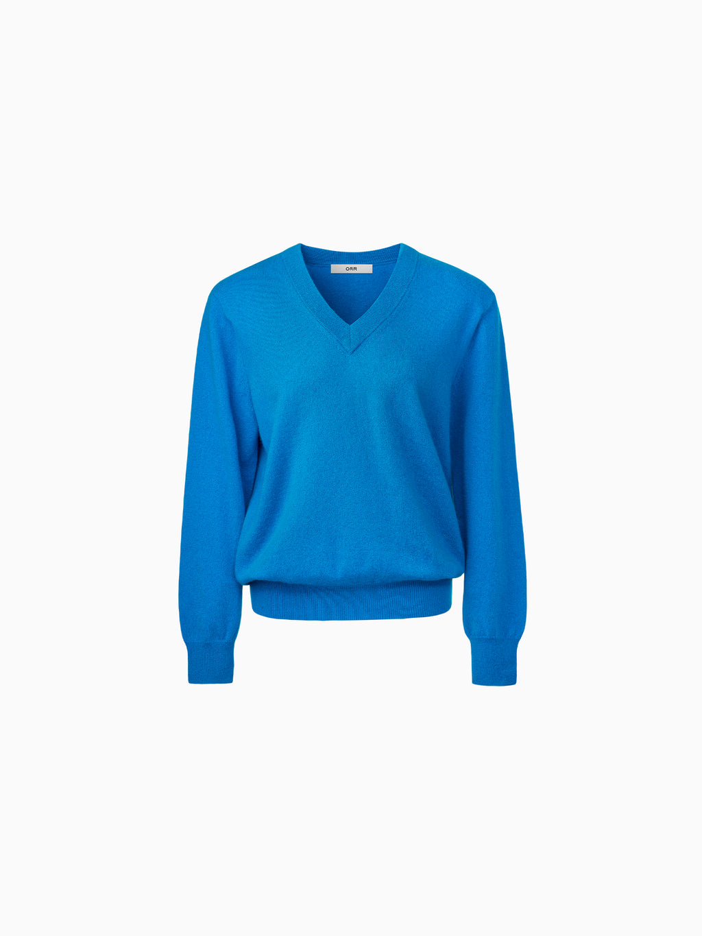 Cashmere 100% V-neck Knit Cobalt