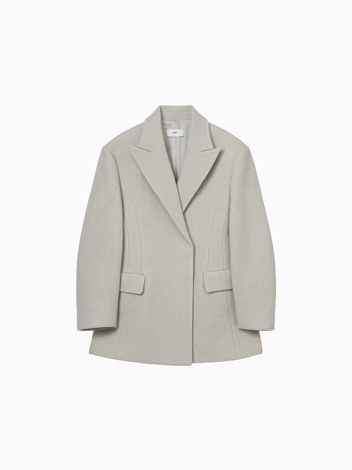 Hourglass Silhouette Coat Ecru