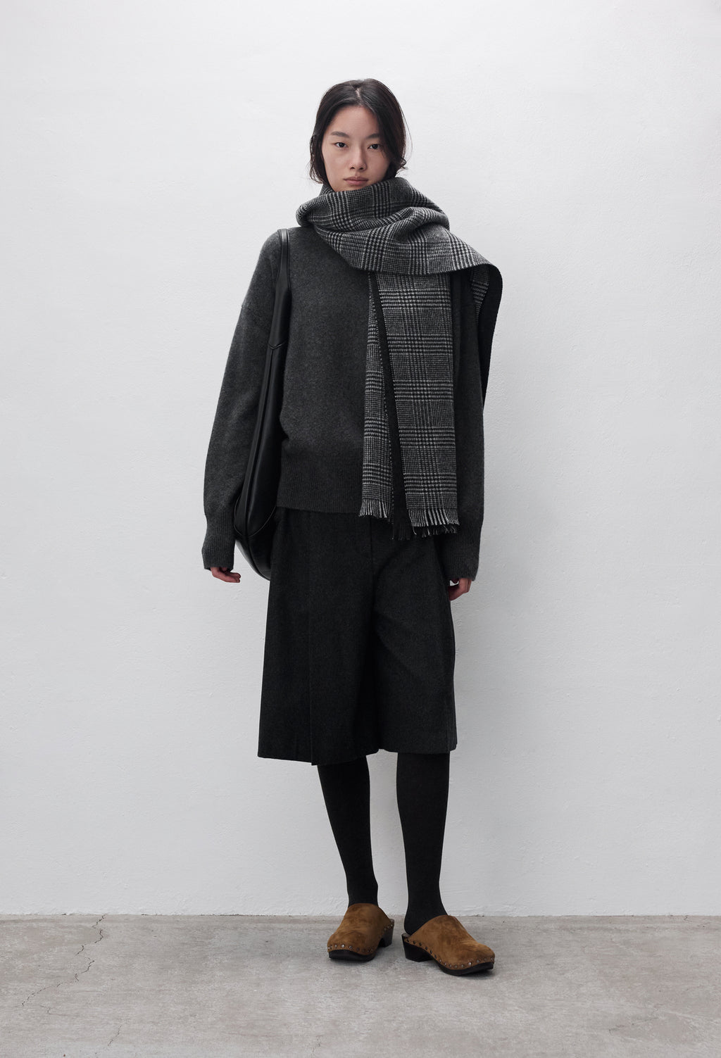 Classic Check Muffler Gray