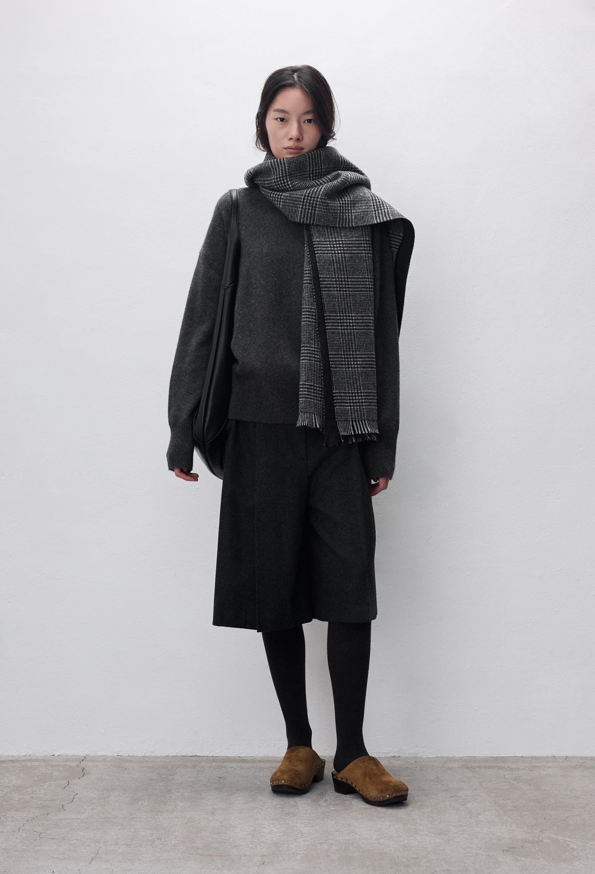 Classic Check Muffler Gray