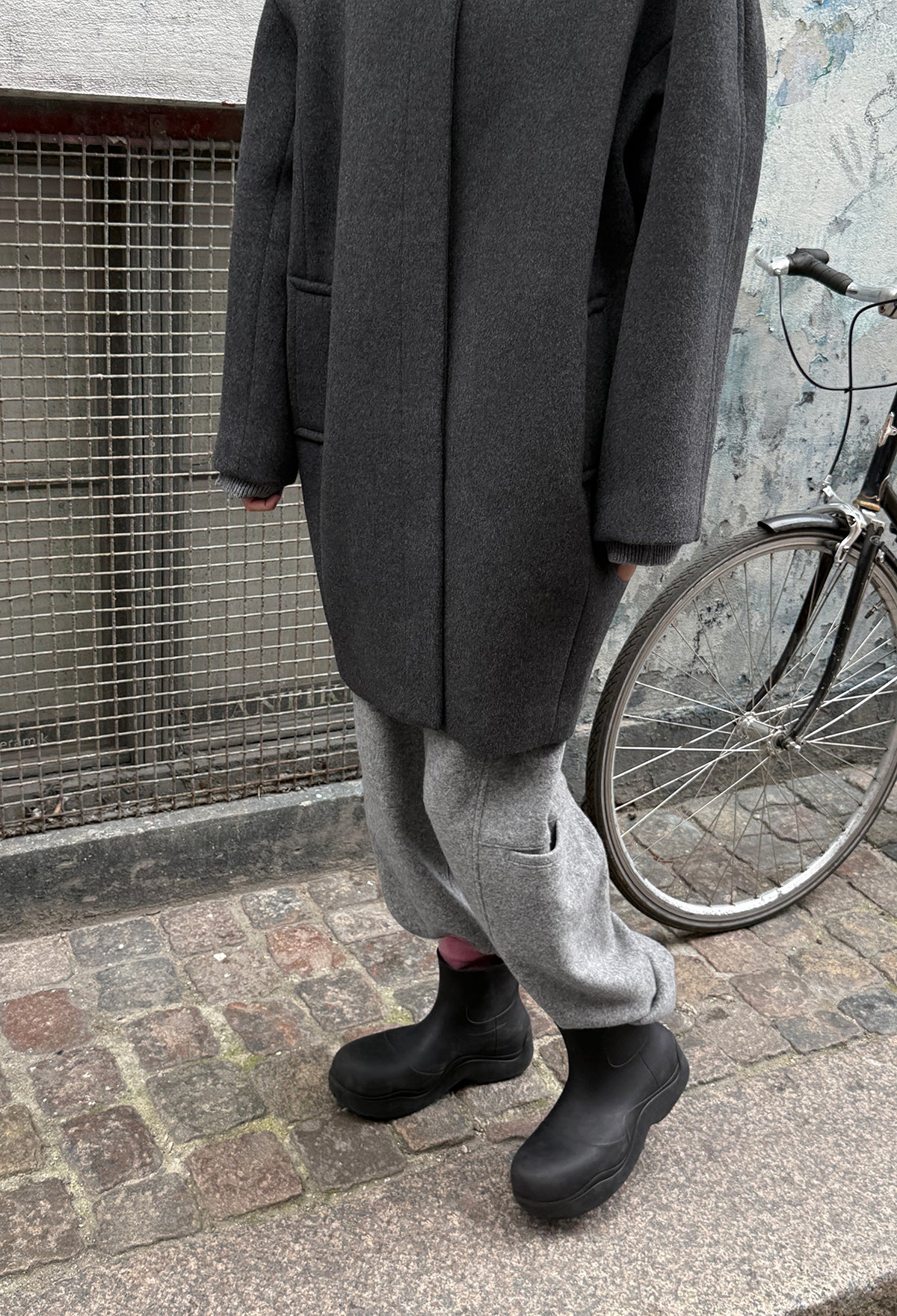 Wool Exhaust Pants Gray