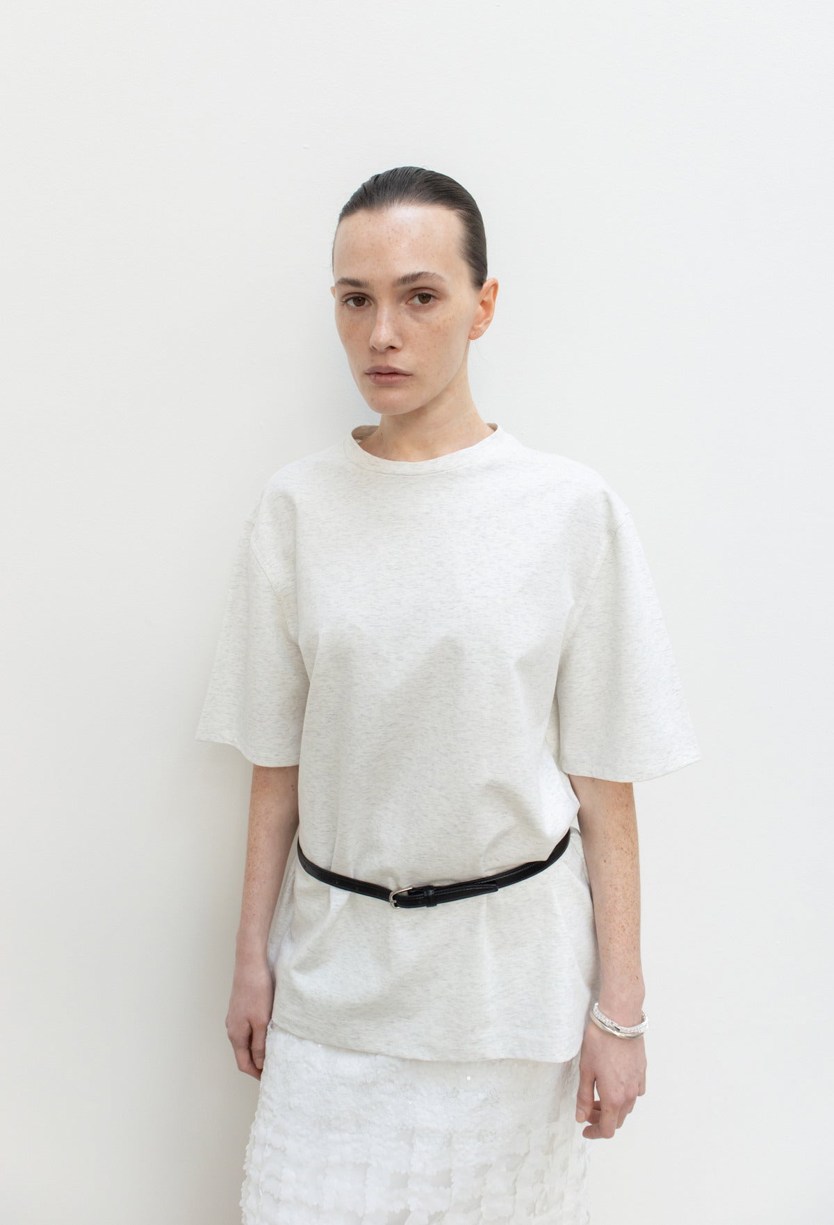 Overfit Cotton T-Shirt Gray