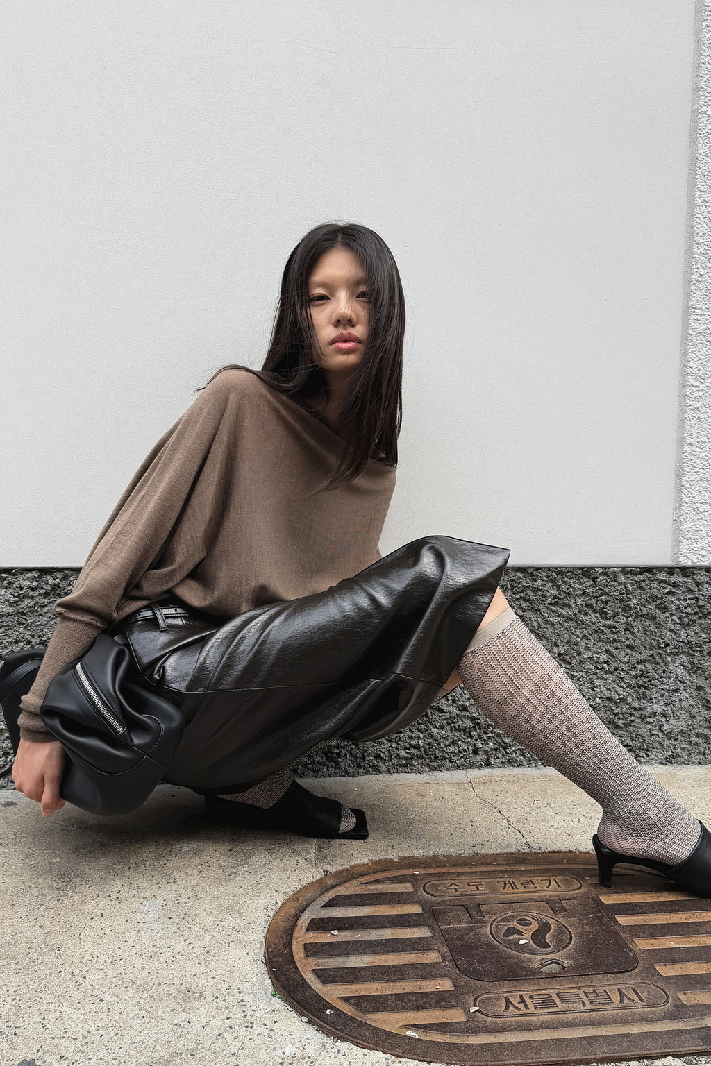 Washable 100% Wool Pullover Taupe