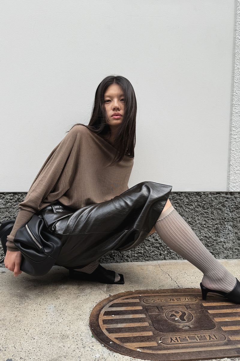 Washable 100% Wool Pullover Taupe