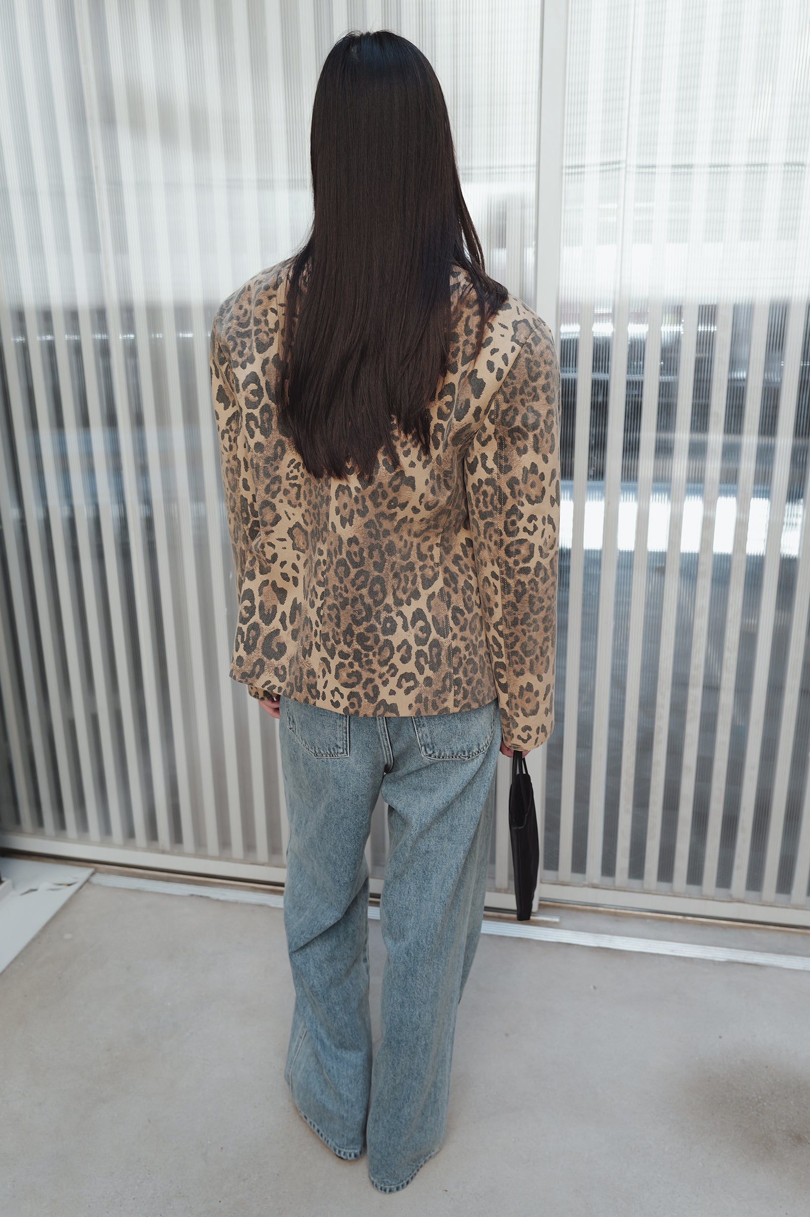 Leopard Mac Jacket Beige