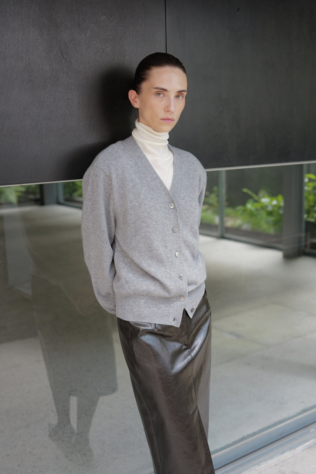 Slim Leather Skirt