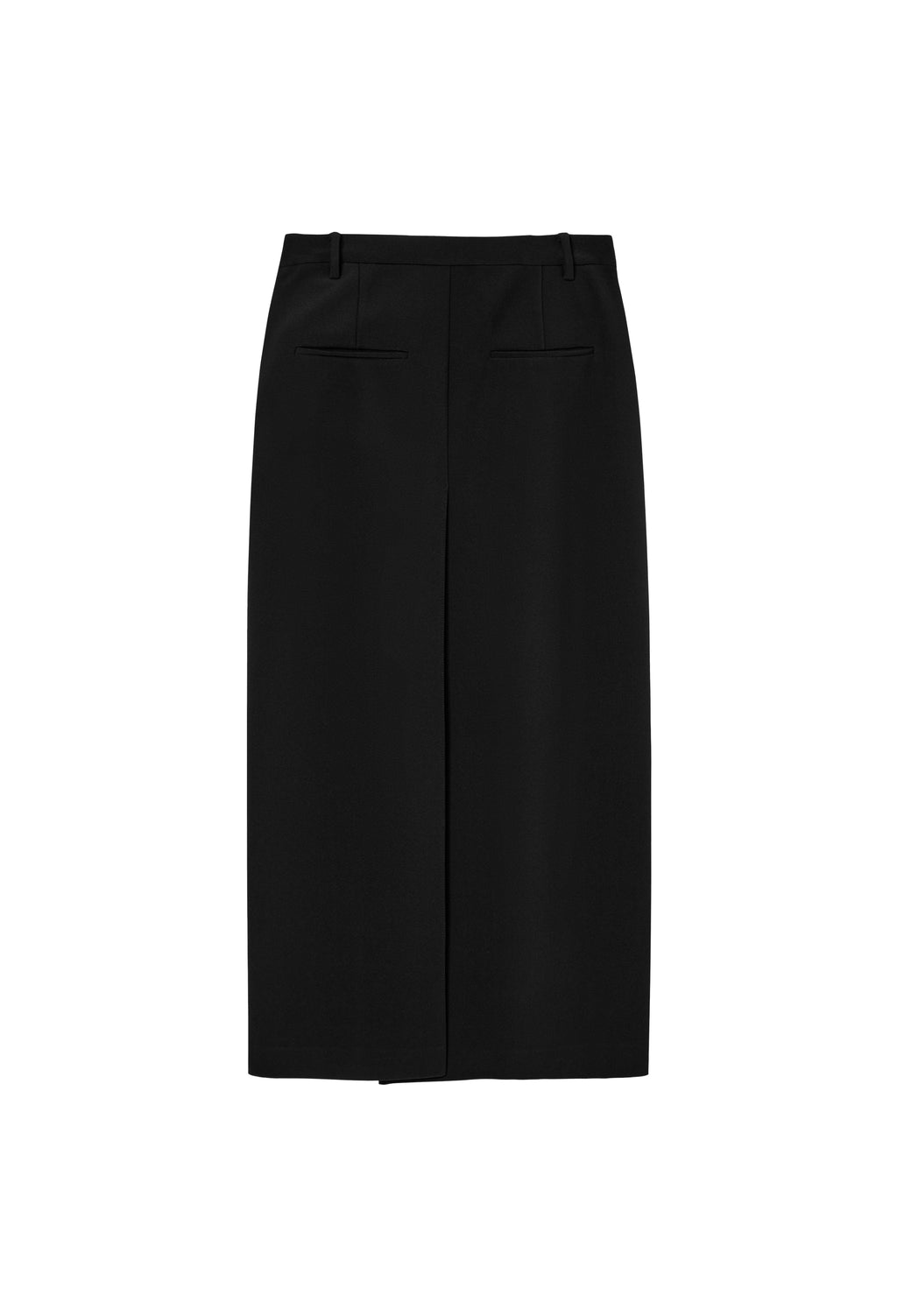 High-density Stretch Maxi Skirt Black