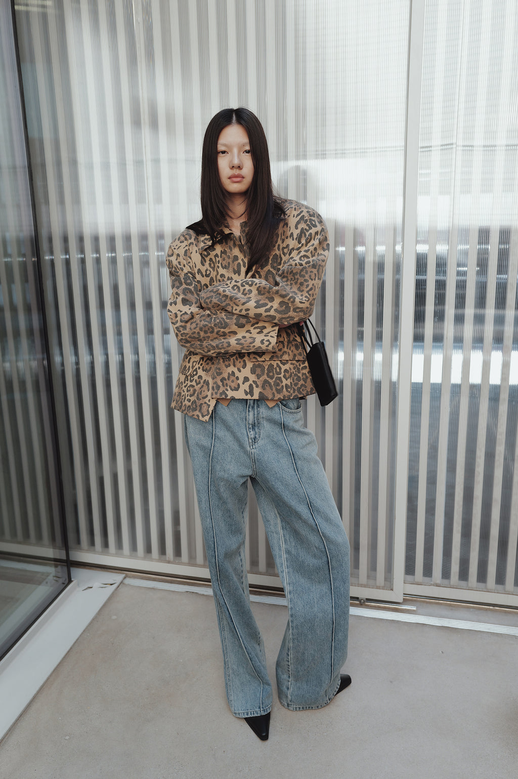 Leopard Mac Jacket Beige