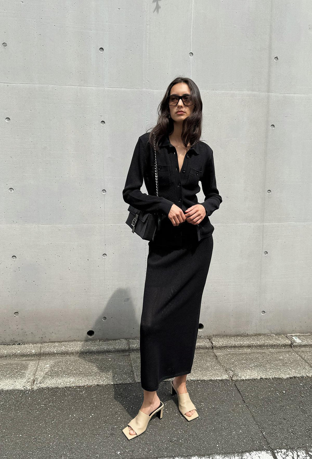 Flow Pique Knit Black