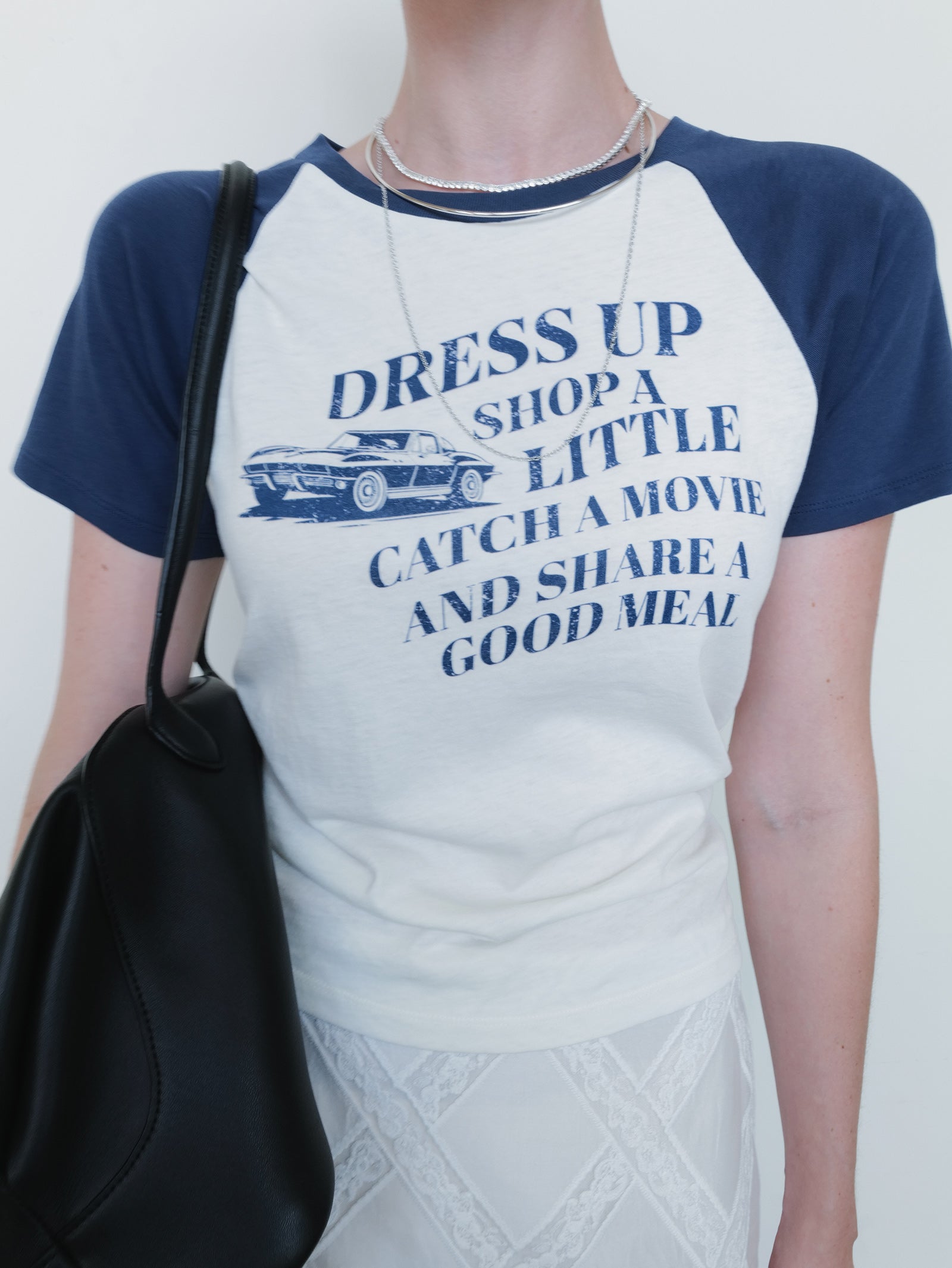 Vintage Car T-shirt Navy