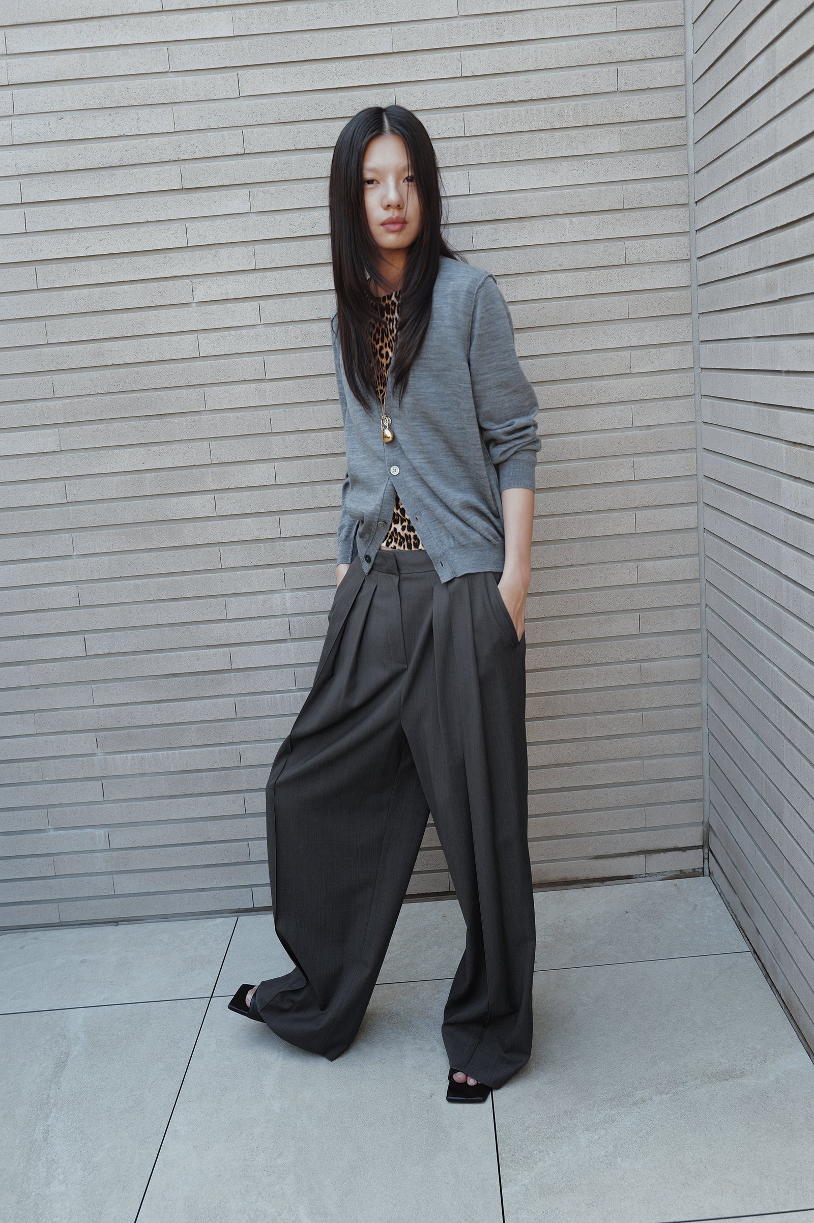 Micro Pintuck Trousers